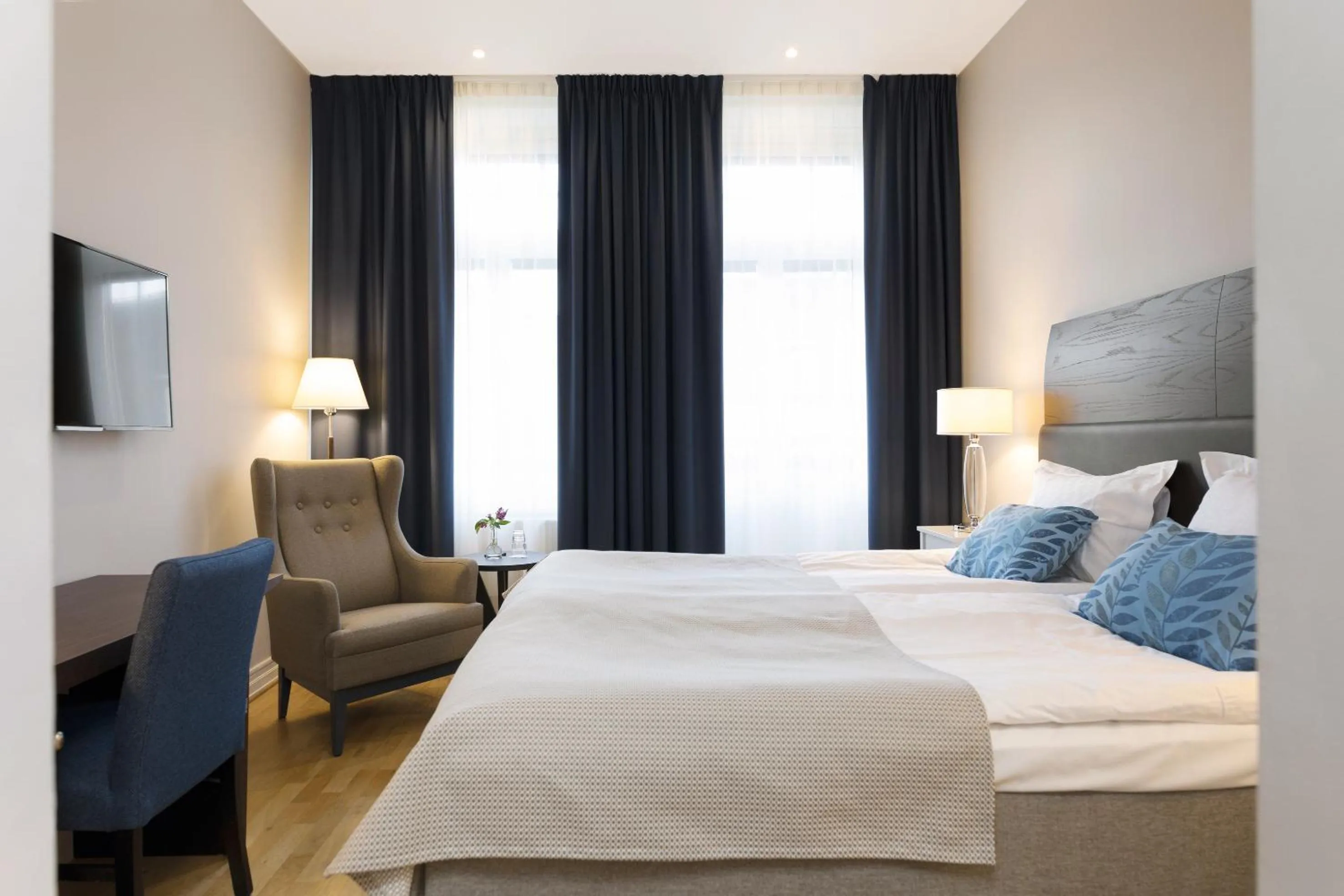 Bed in Elite Grand Hotel Norrköping