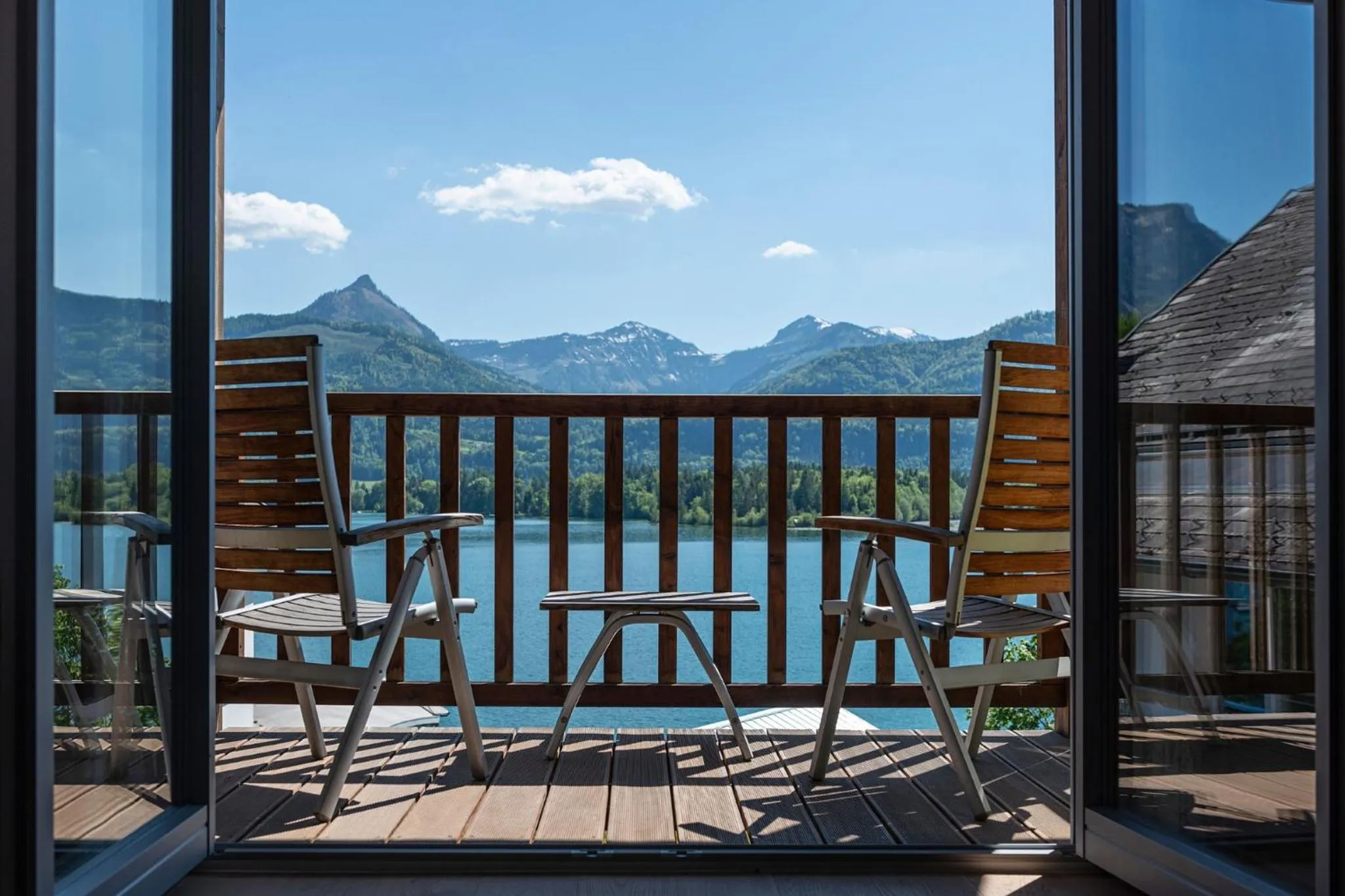 Balcony/Terrace in Cortisen am See - Adults only