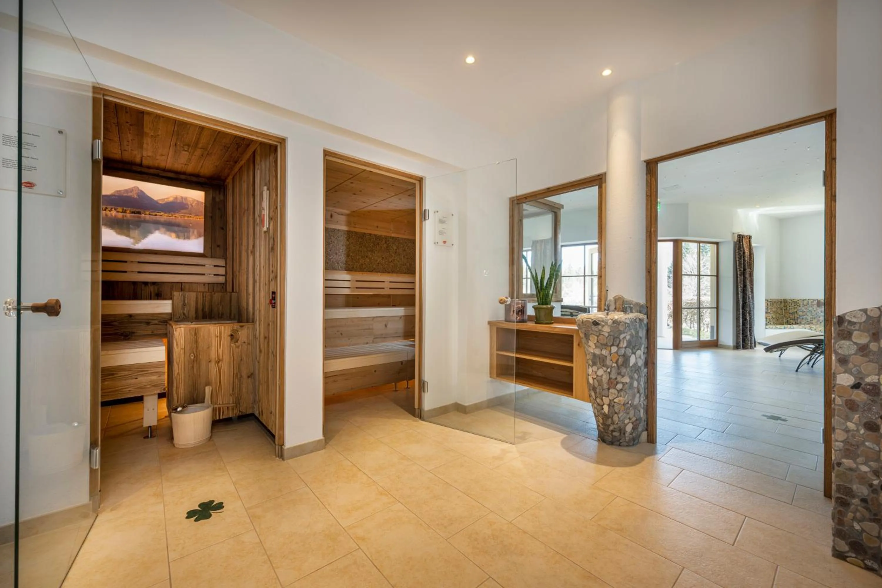 Sauna, Bed in Gasthof Kleefeld