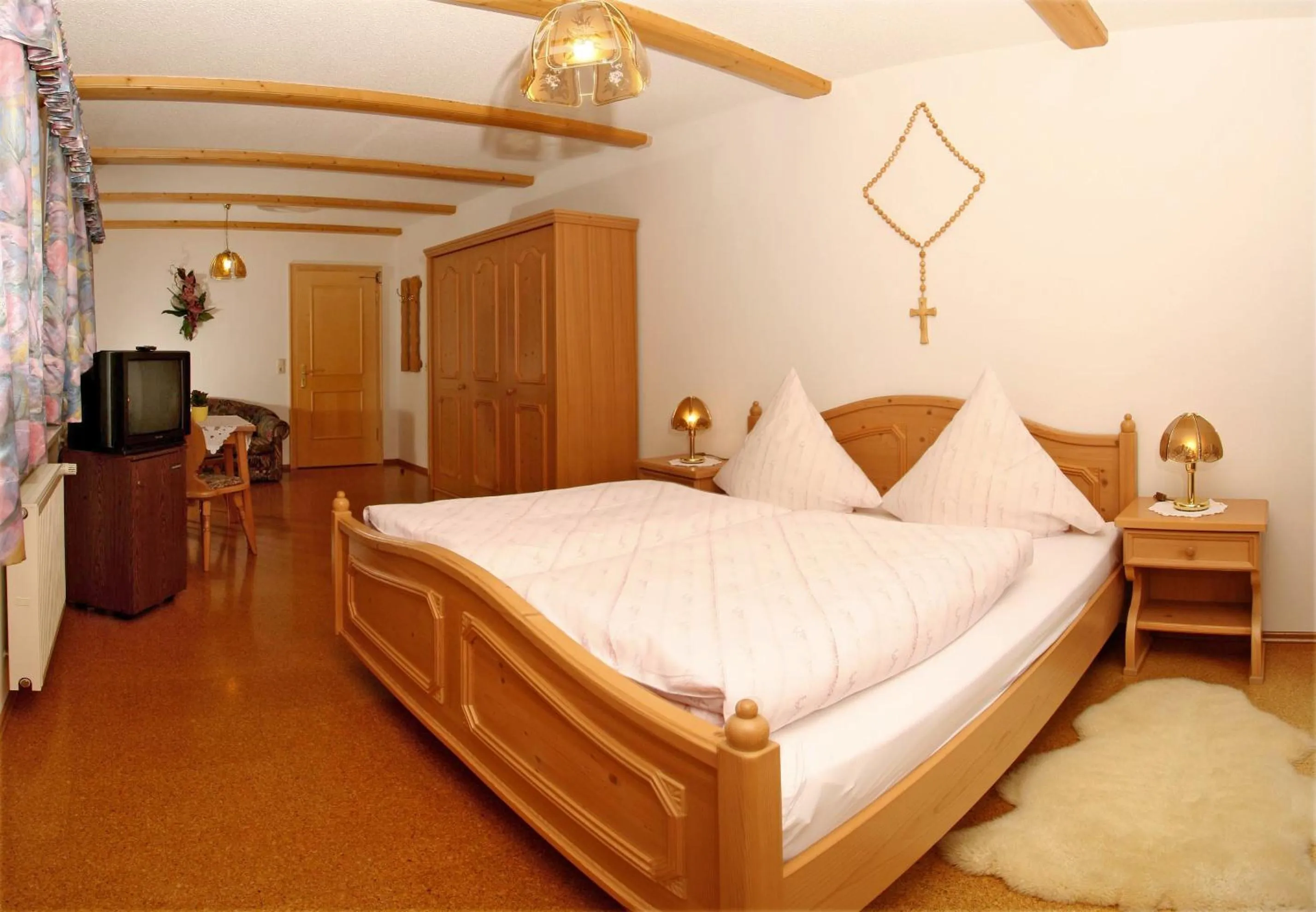 Photo of the whole room, Bed in Hotel Hirschenstein