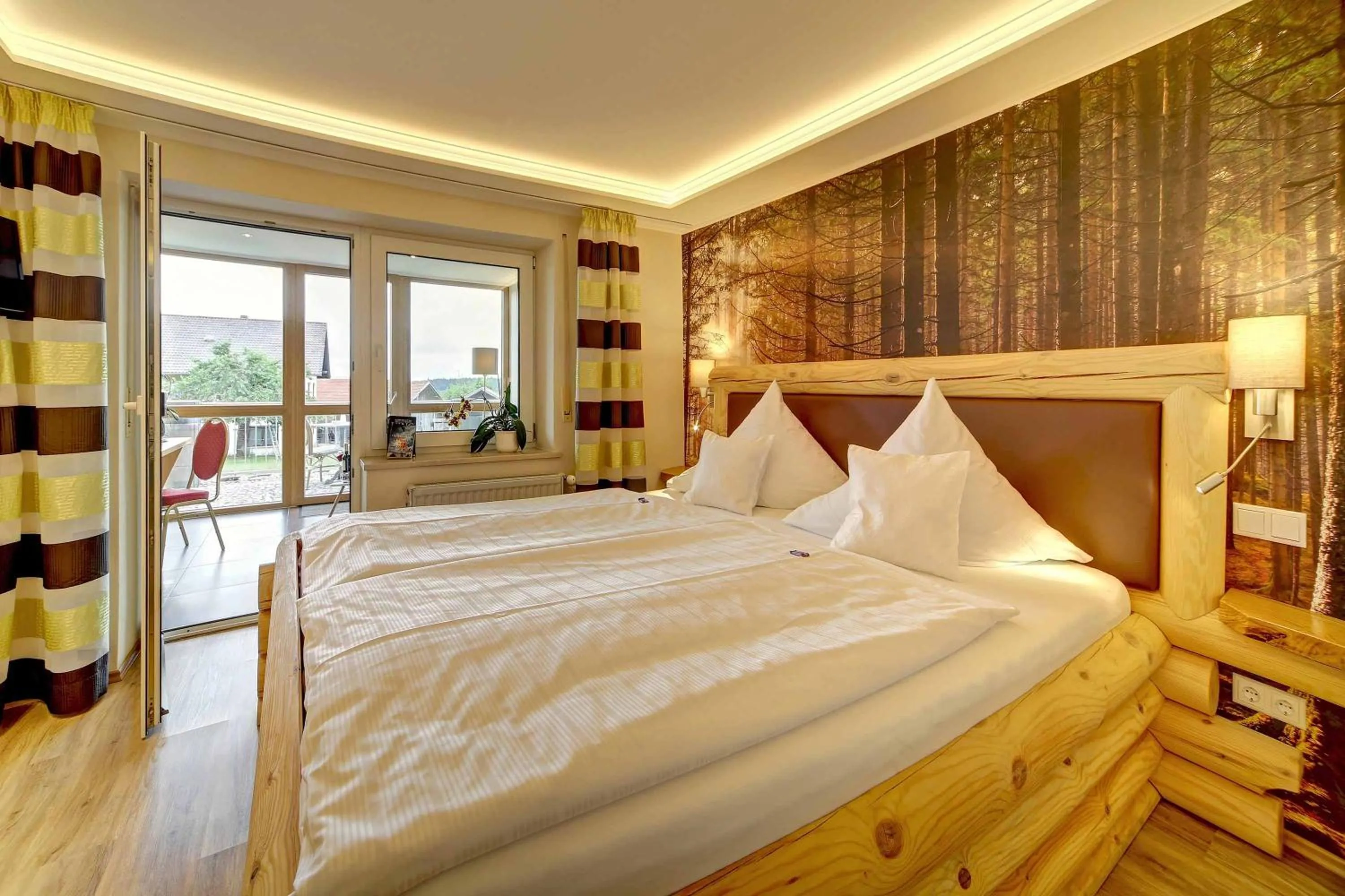 Bedroom, Bed in Hotel Hirschenstein