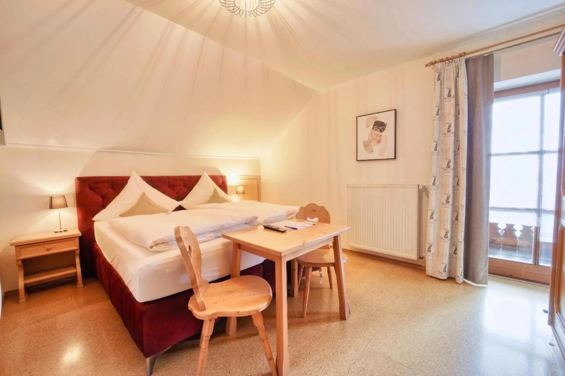 Bedroom, Bed in Hotel Hirschenstein