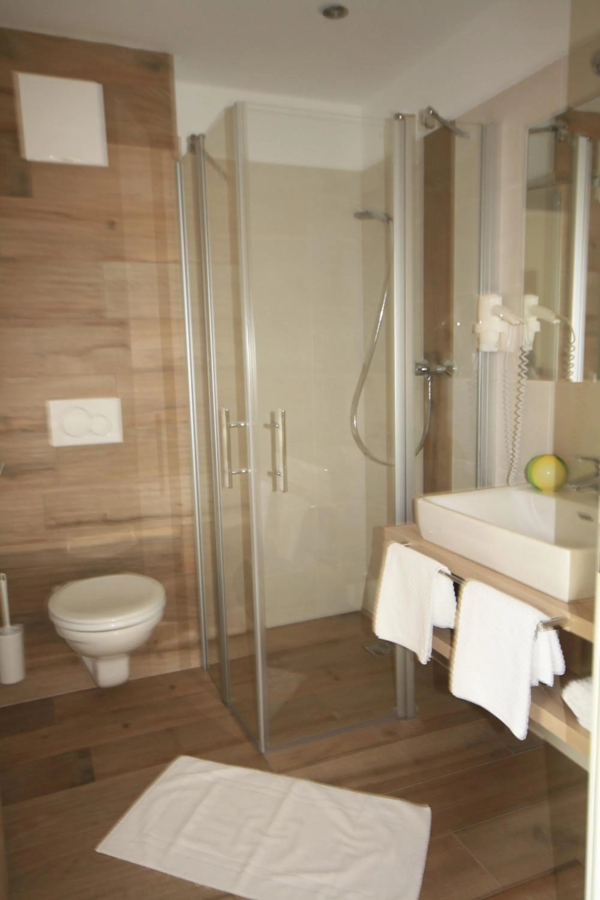 Shower in Hotel Aberseehof