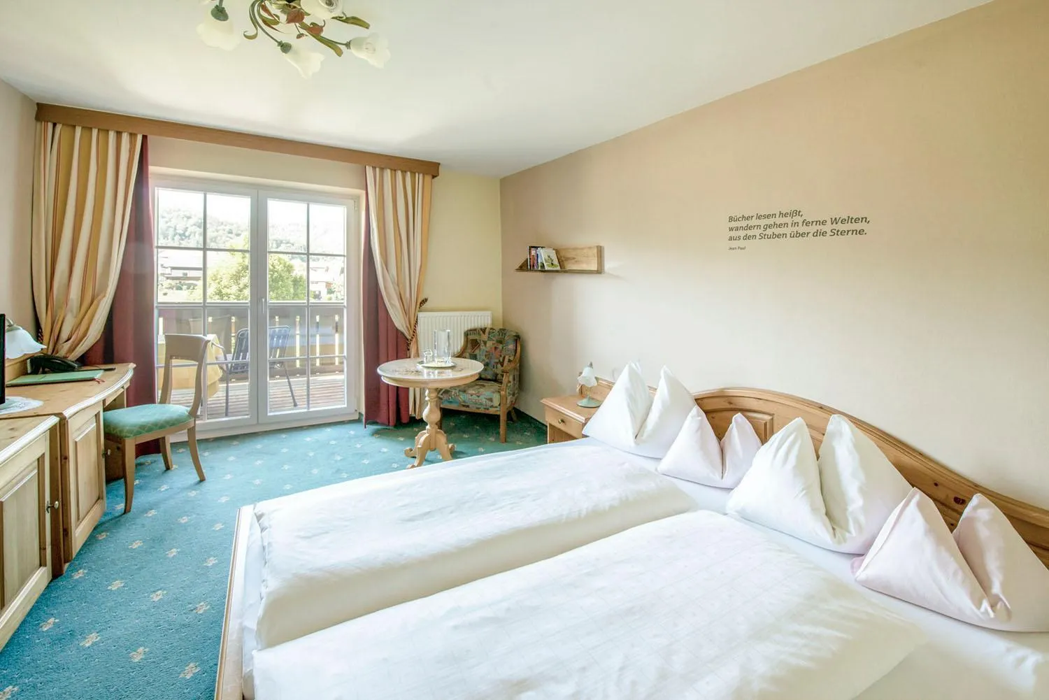 Balcony/Terrace, Bed in Garni Haus Sonnleitn - Adults only