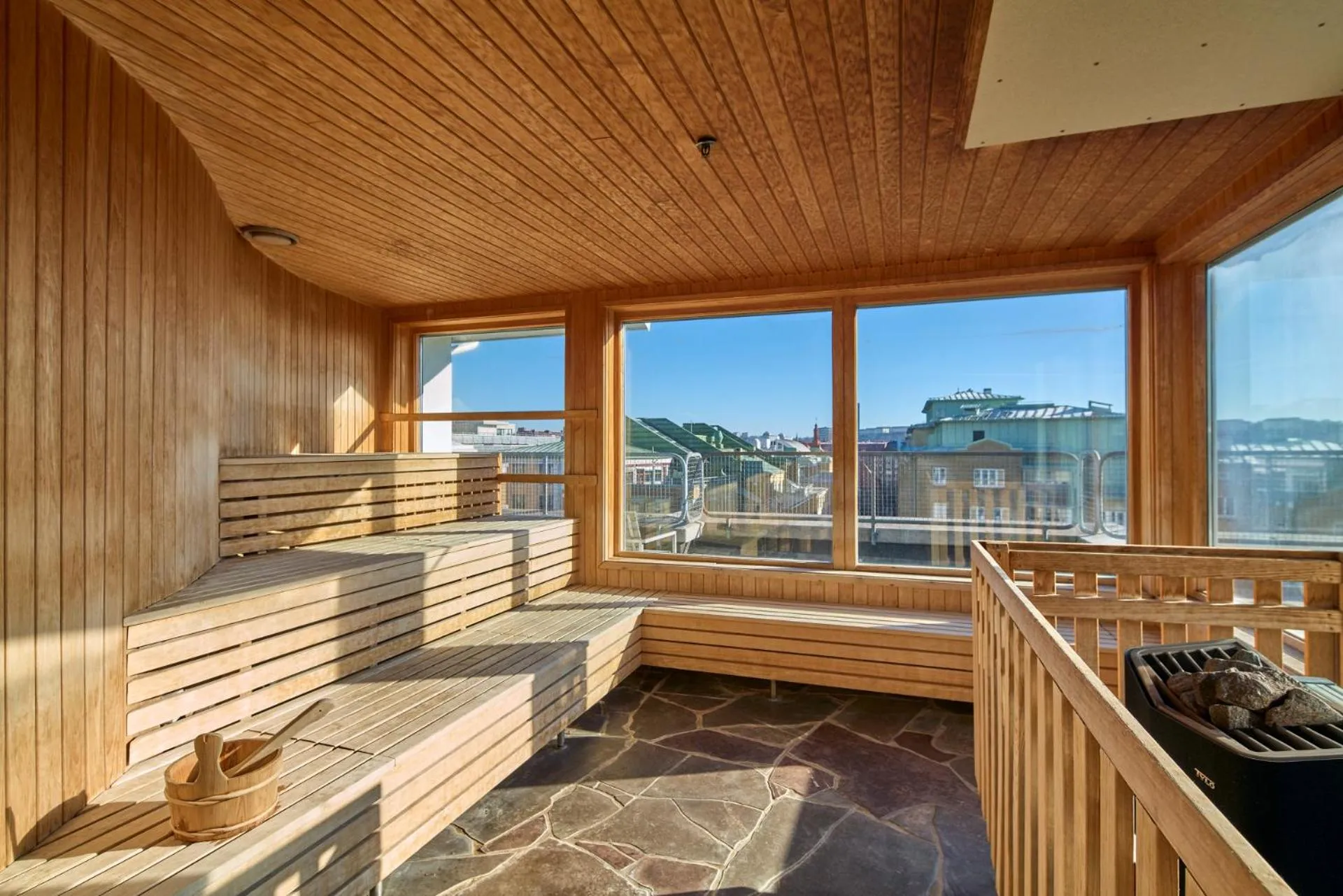 Sauna in Scandic Crown