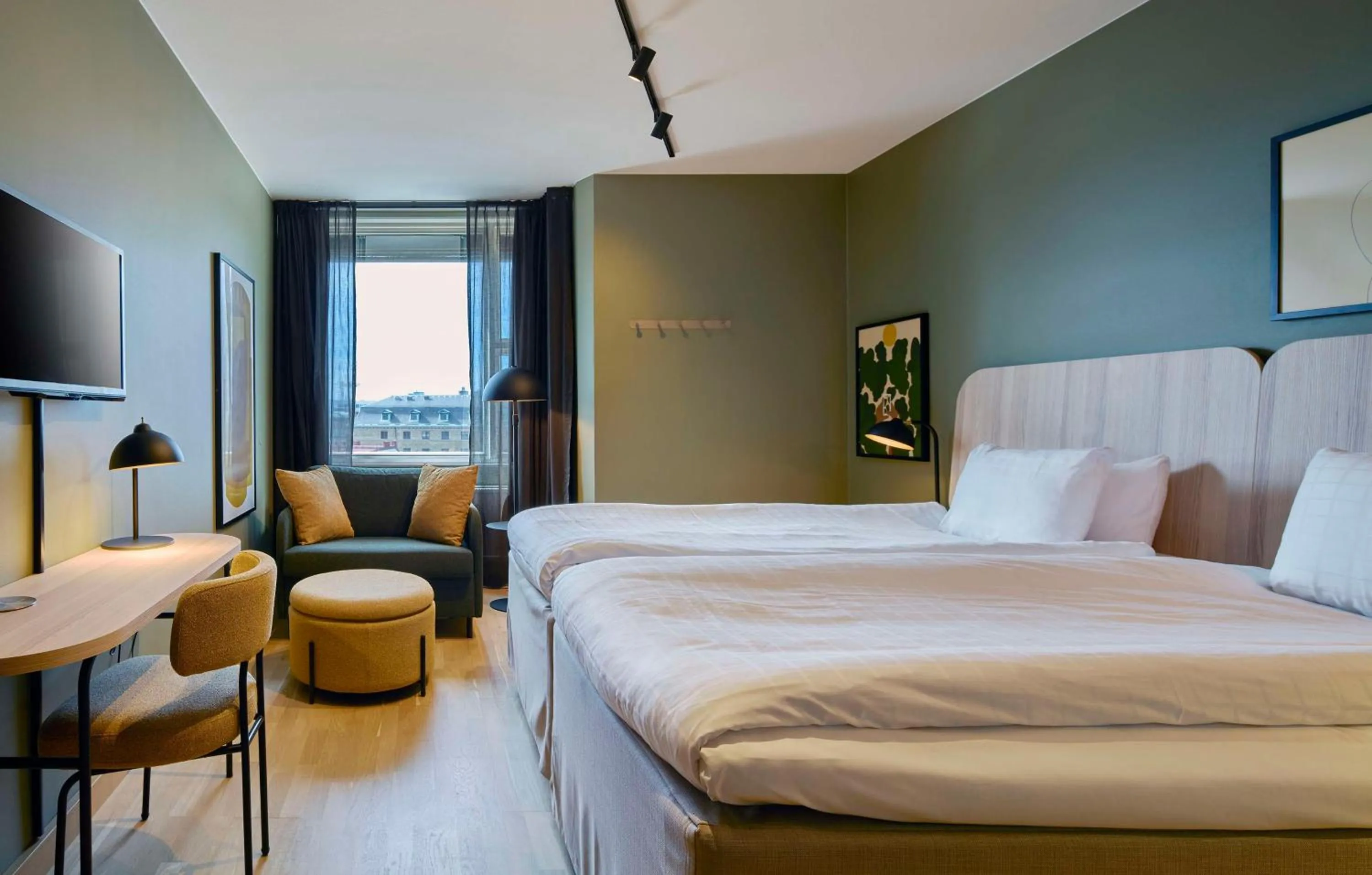 Bedroom, Bed in Scandic Crown