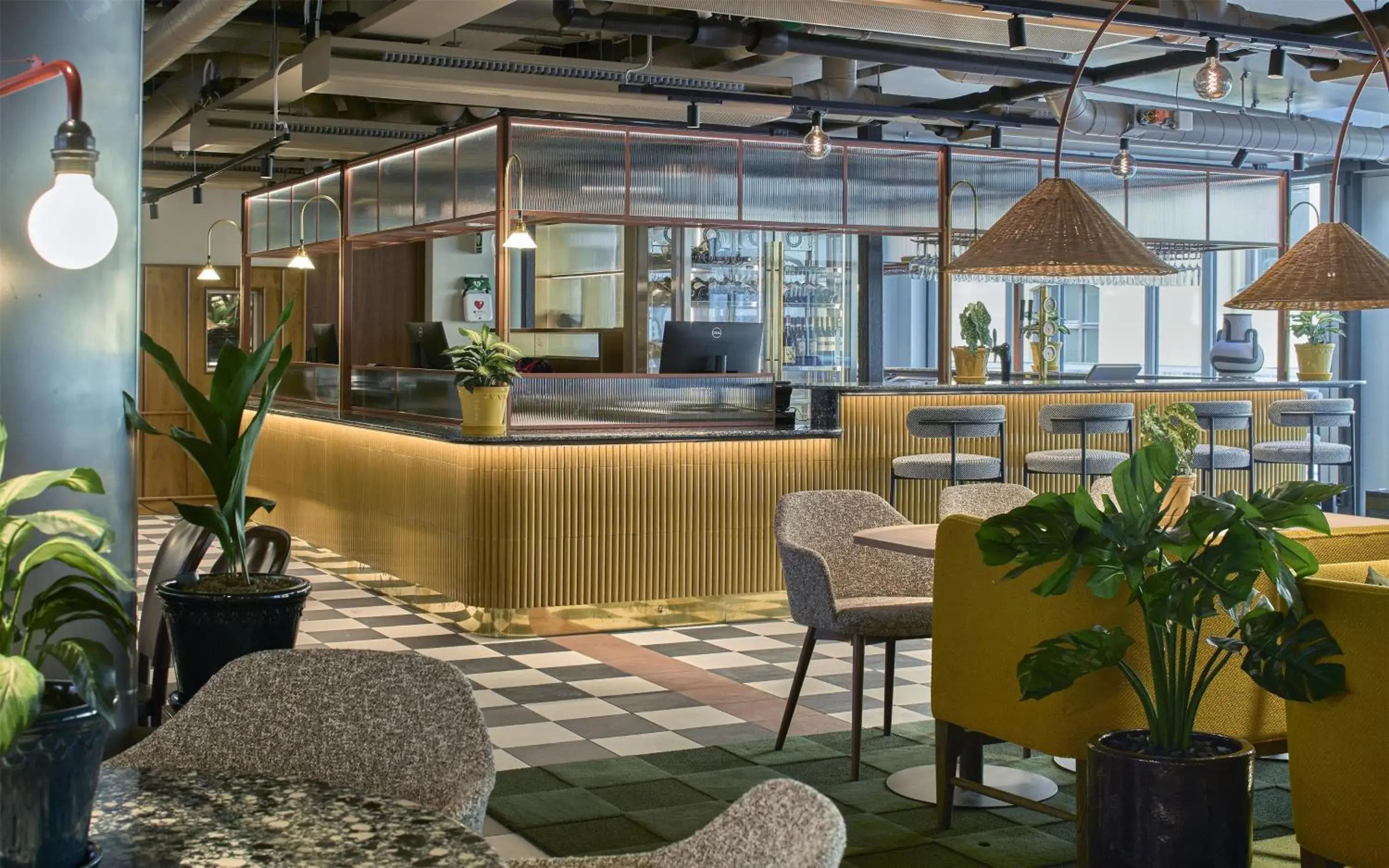 Lobby or reception in Scandic Wallin Lobby or reception in Scandic Wallin