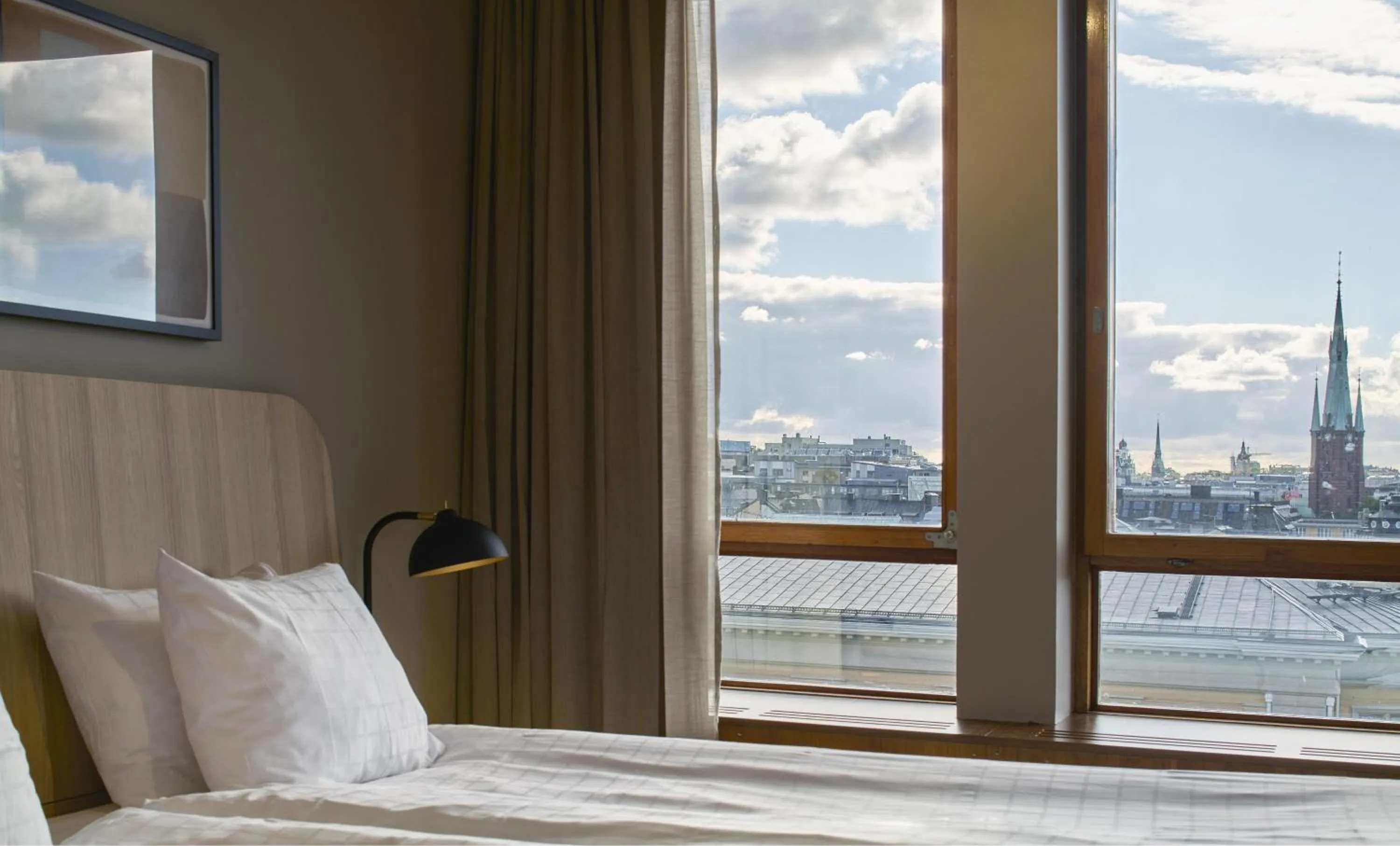 View (from property/room), Bed in Scandic Wallin