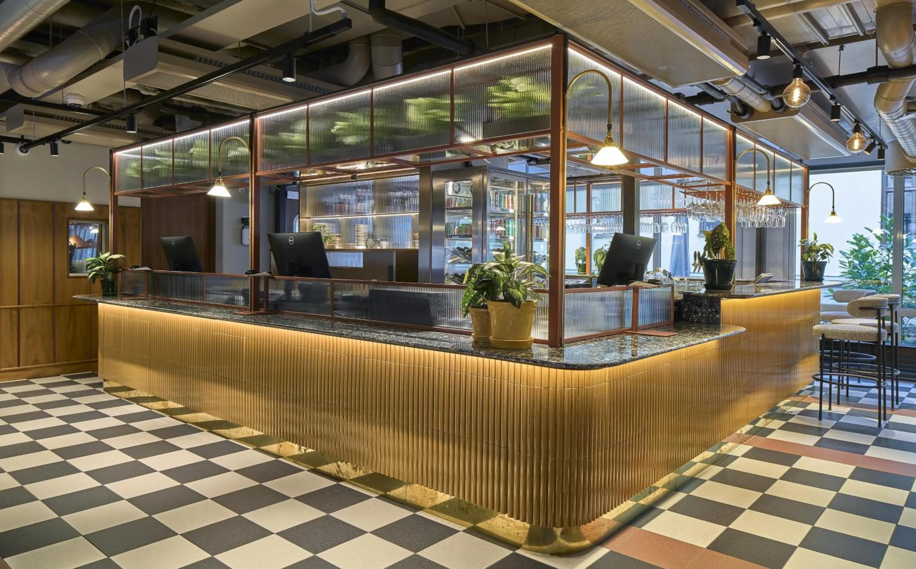 Lobby or reception in Scandic Wallin