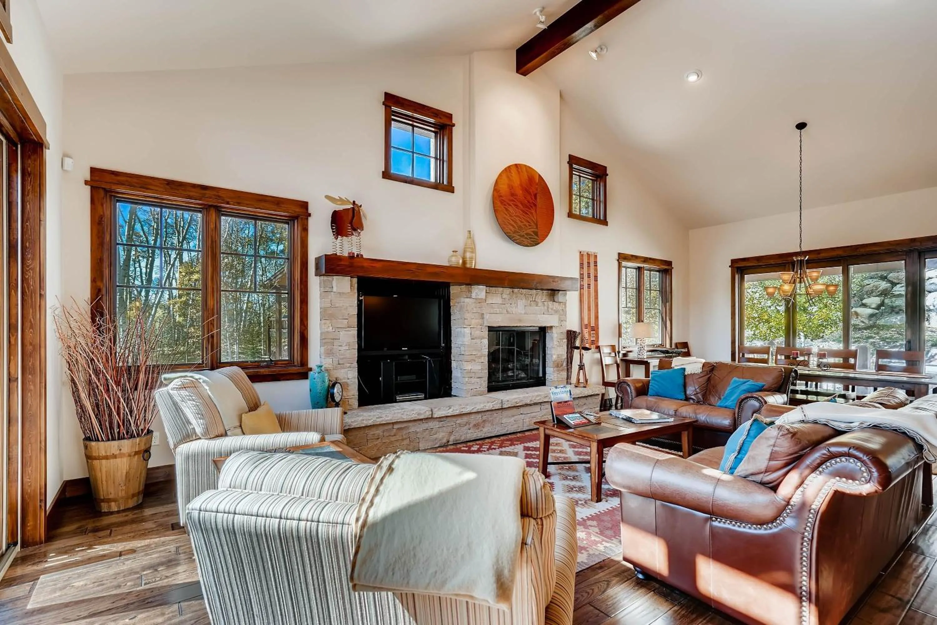 Living room in Keystone Private Homes by Vail Resorts
