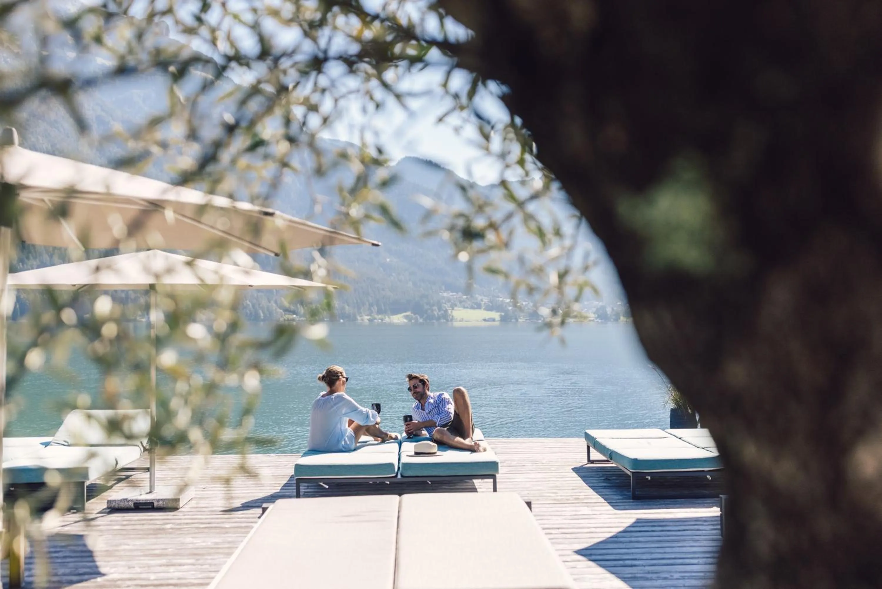 Lake view in Seehotel Einwaller - adults only