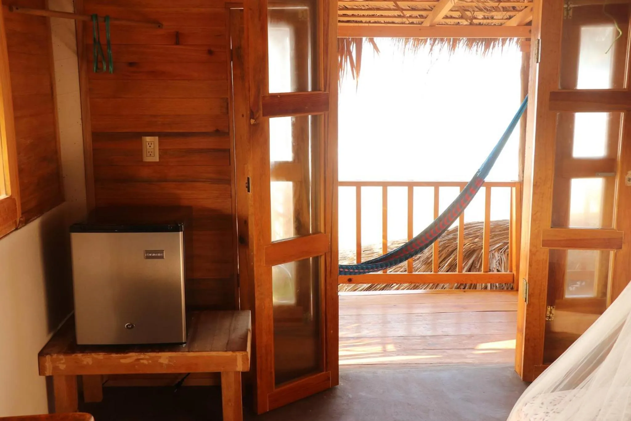 Balcony/Terrace, Bed in Cafe Maya - Casa Acalli