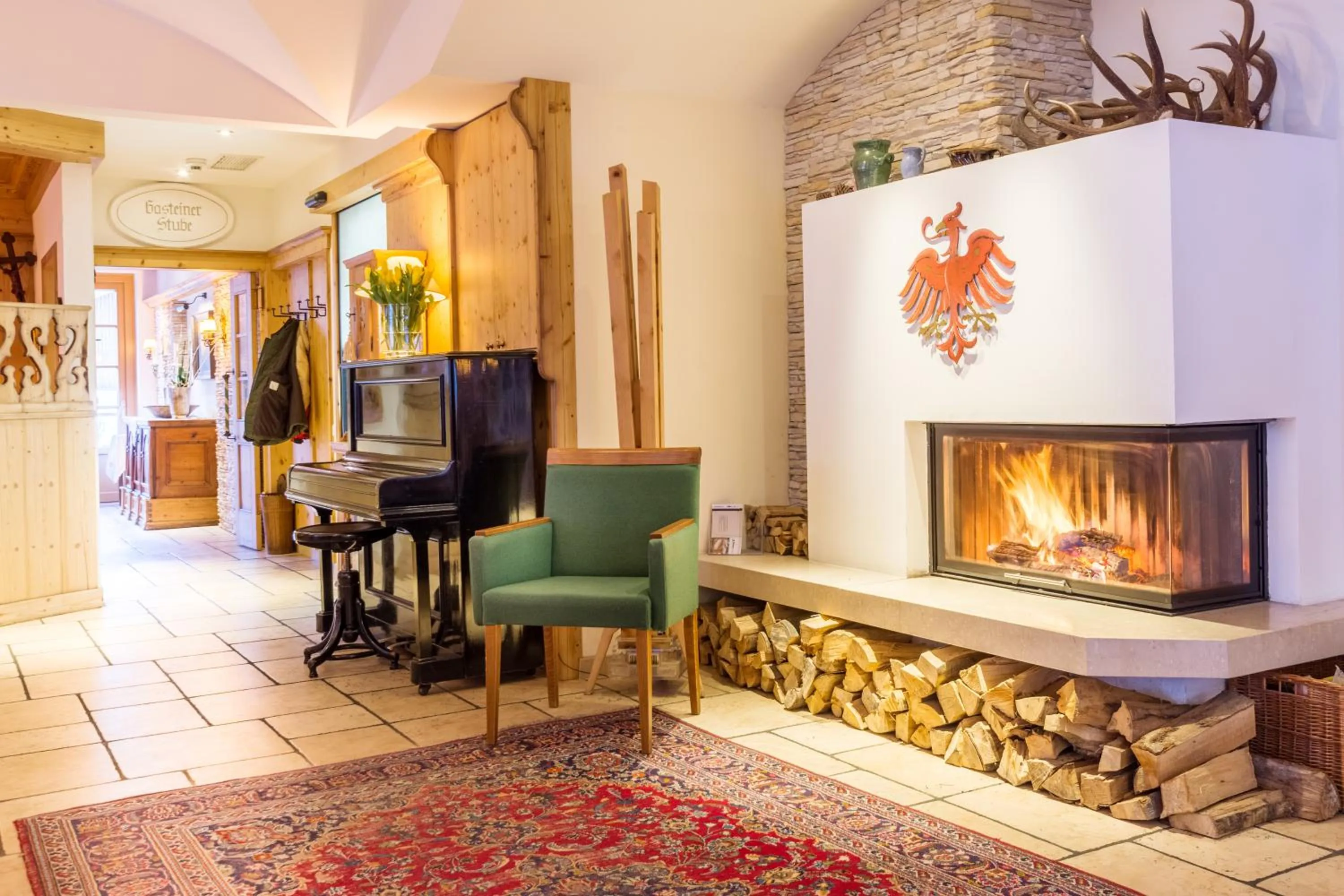 Lobby or reception in Landhotel Römerhof