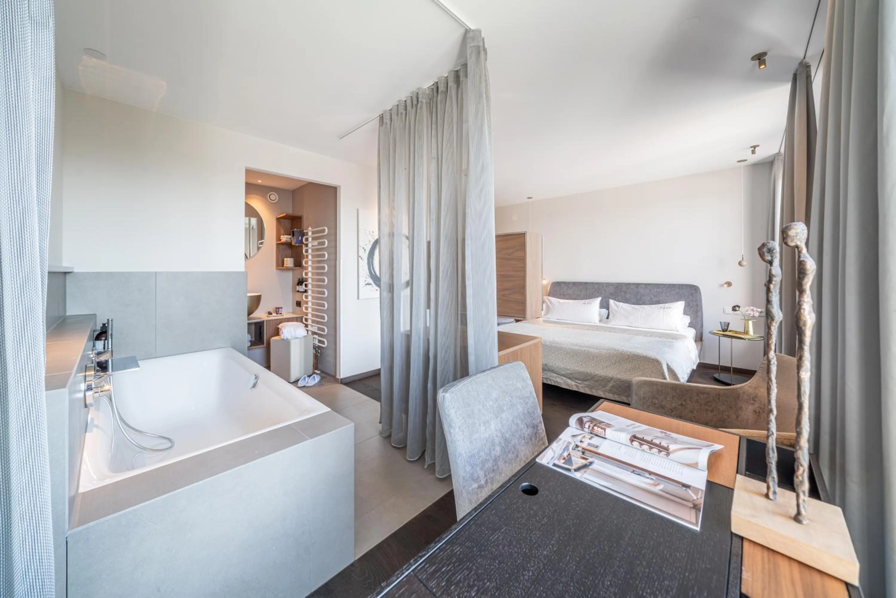 Photo of the whole room, Bed in hirschen dornbirn - das boutiquestyle hotel - skyrelax & wellness im rooftop