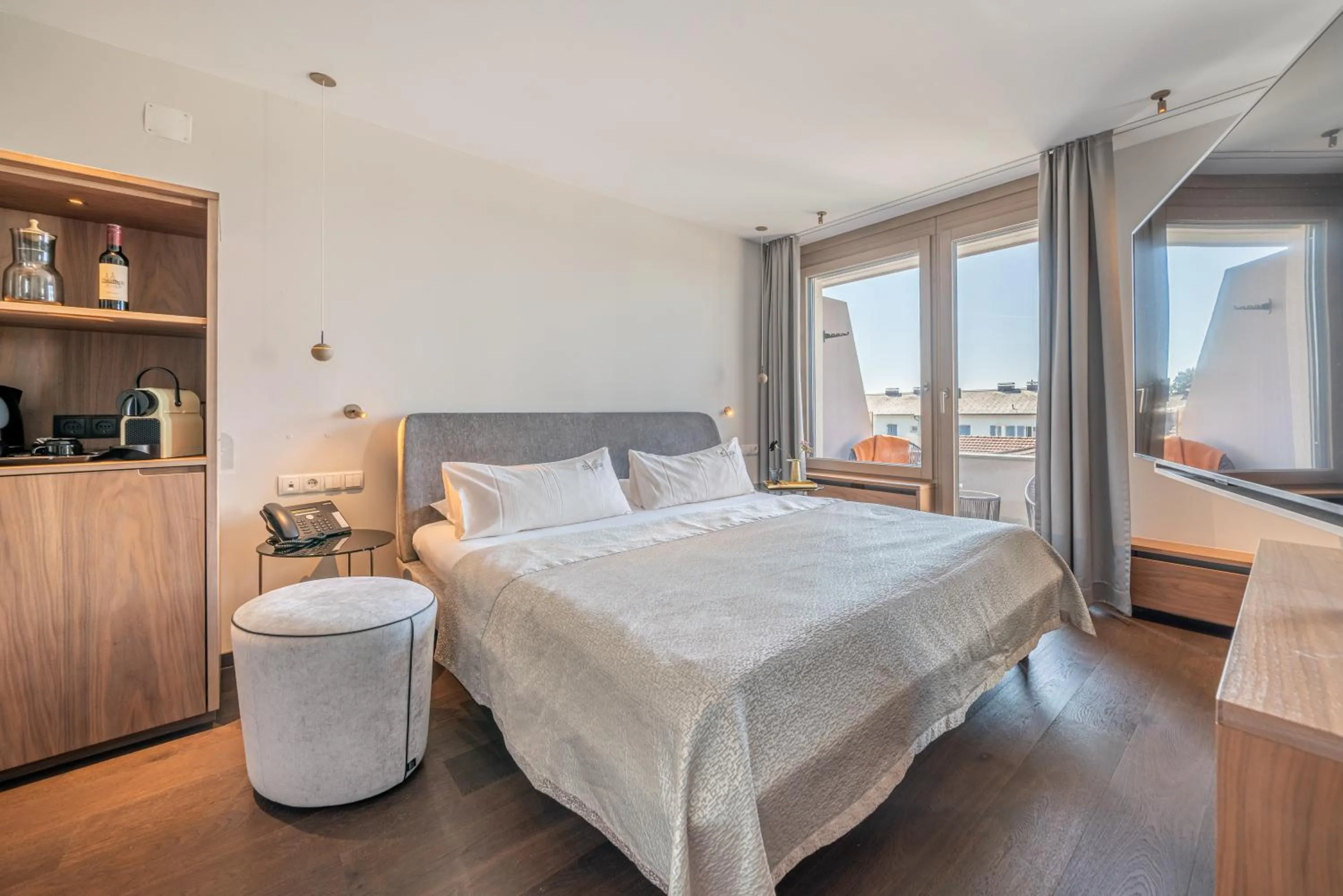 Photo of the whole room, Bed in hirschen dornbirn - das boutiquestyle hotel - skyrelax & wellness im rooftop