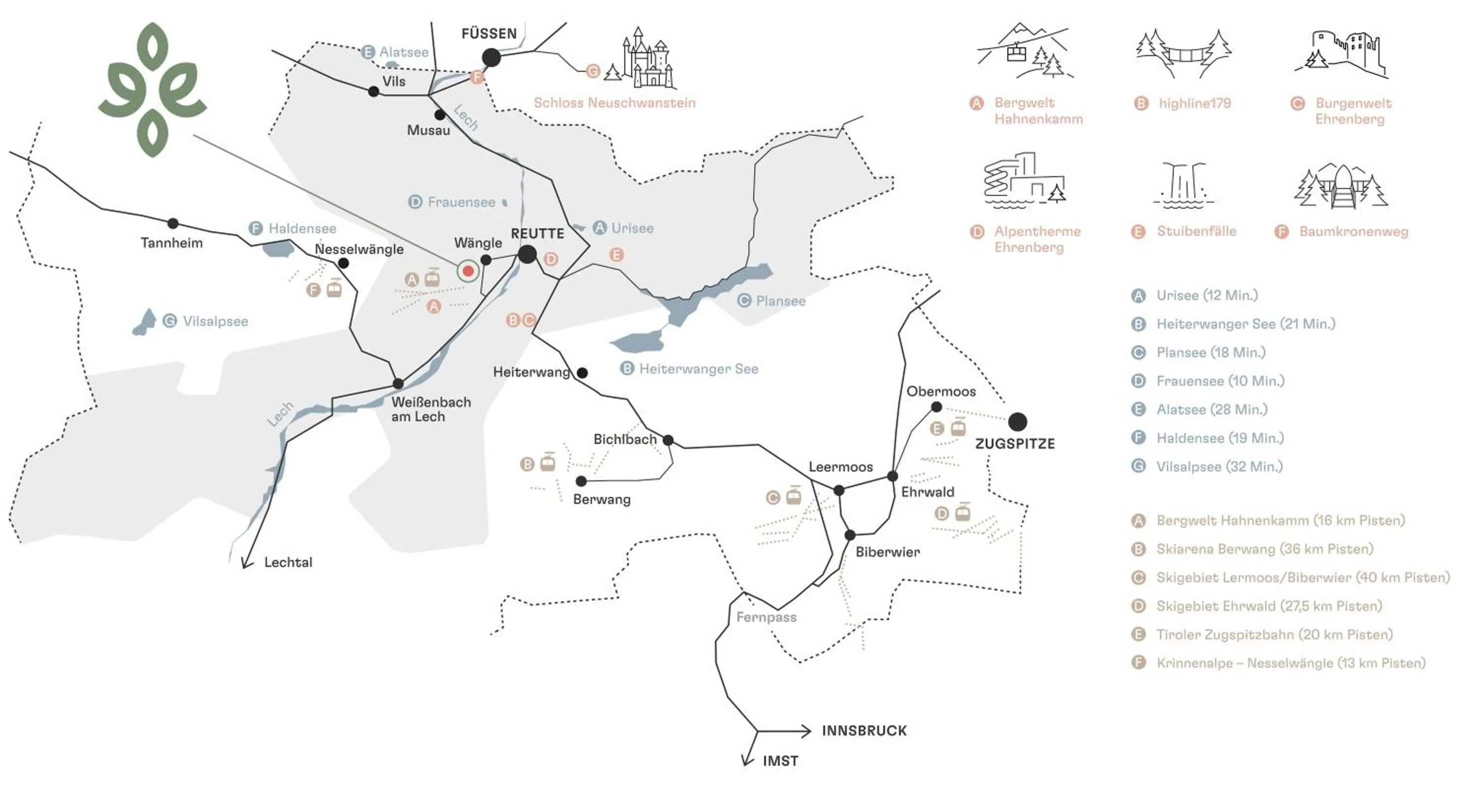 Location in Wellness Aparthotel "Lechlife" incl Pool - 400m zum LIFT