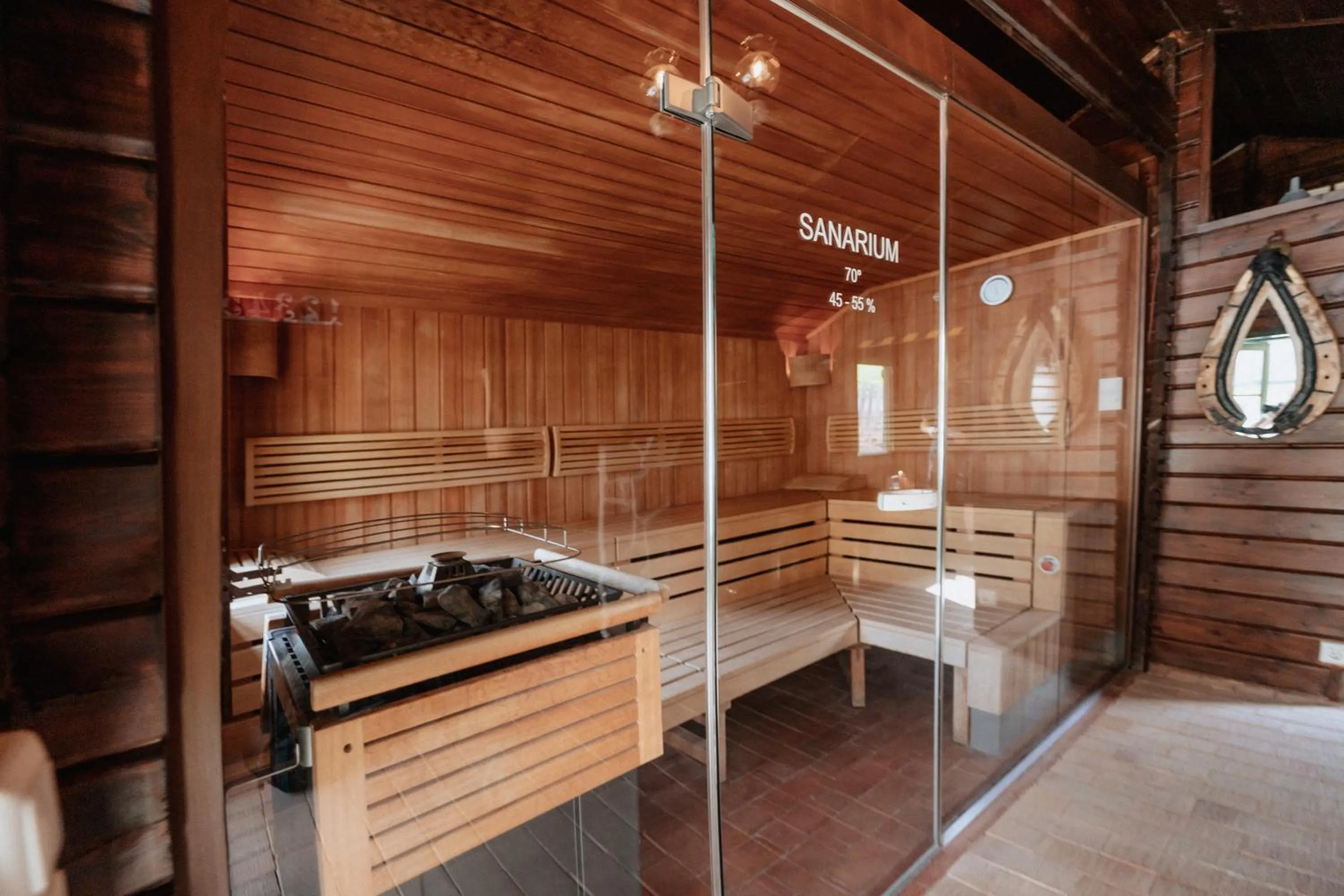 Sauna in Schlössl Hotel Kindl