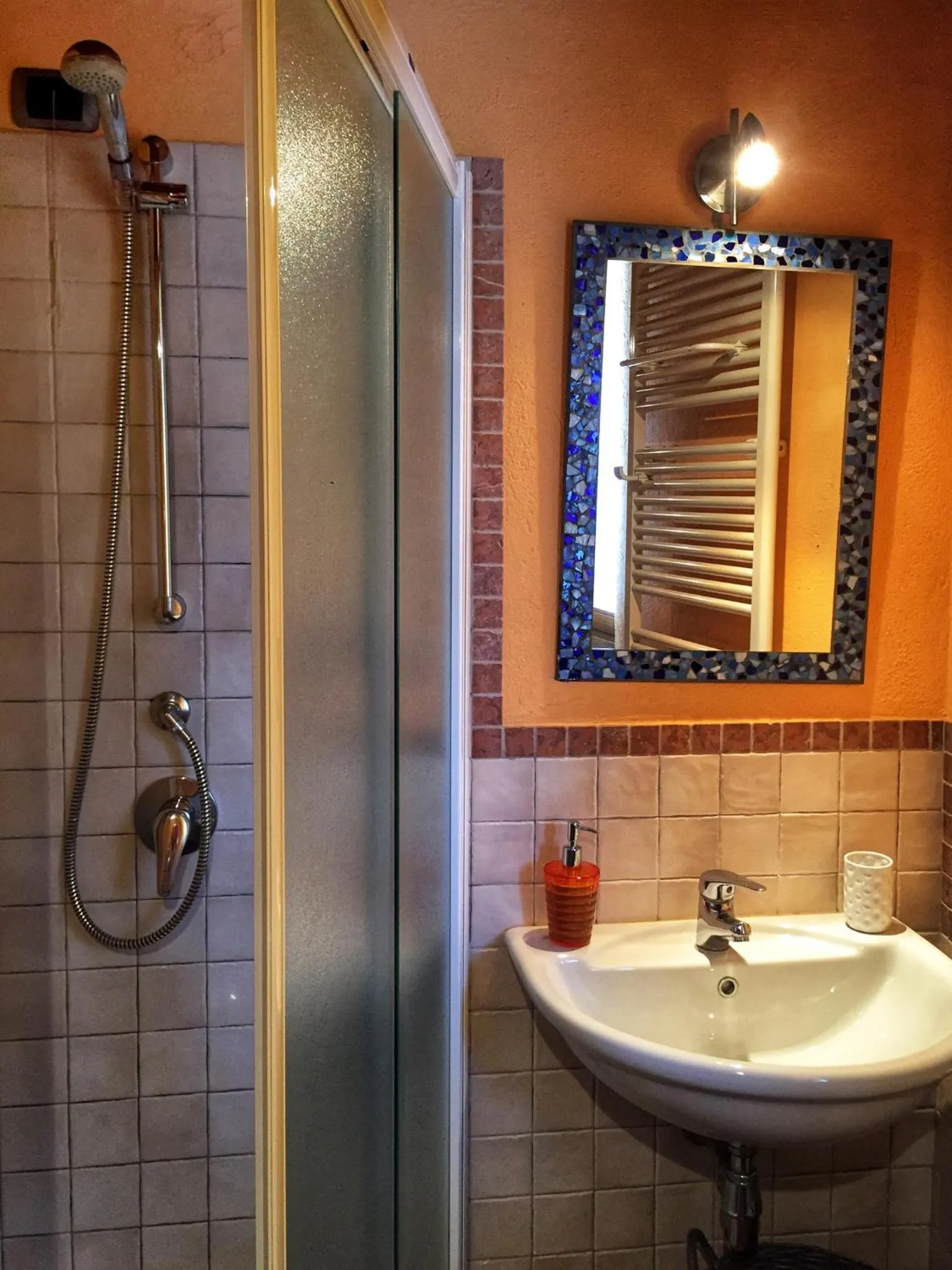 Shower in Cascina Baresane