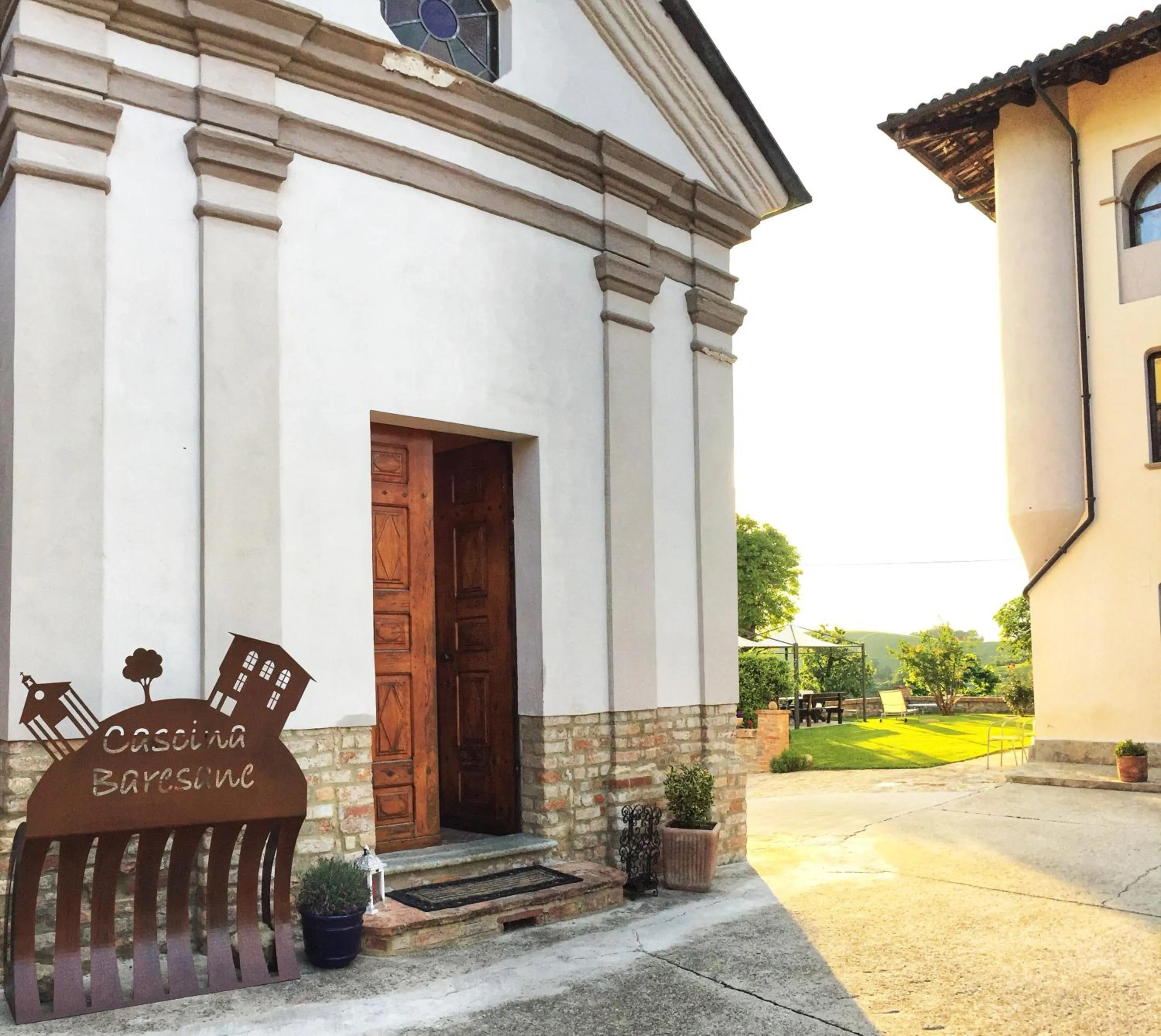 Facade/entrance in Cascina Baresane