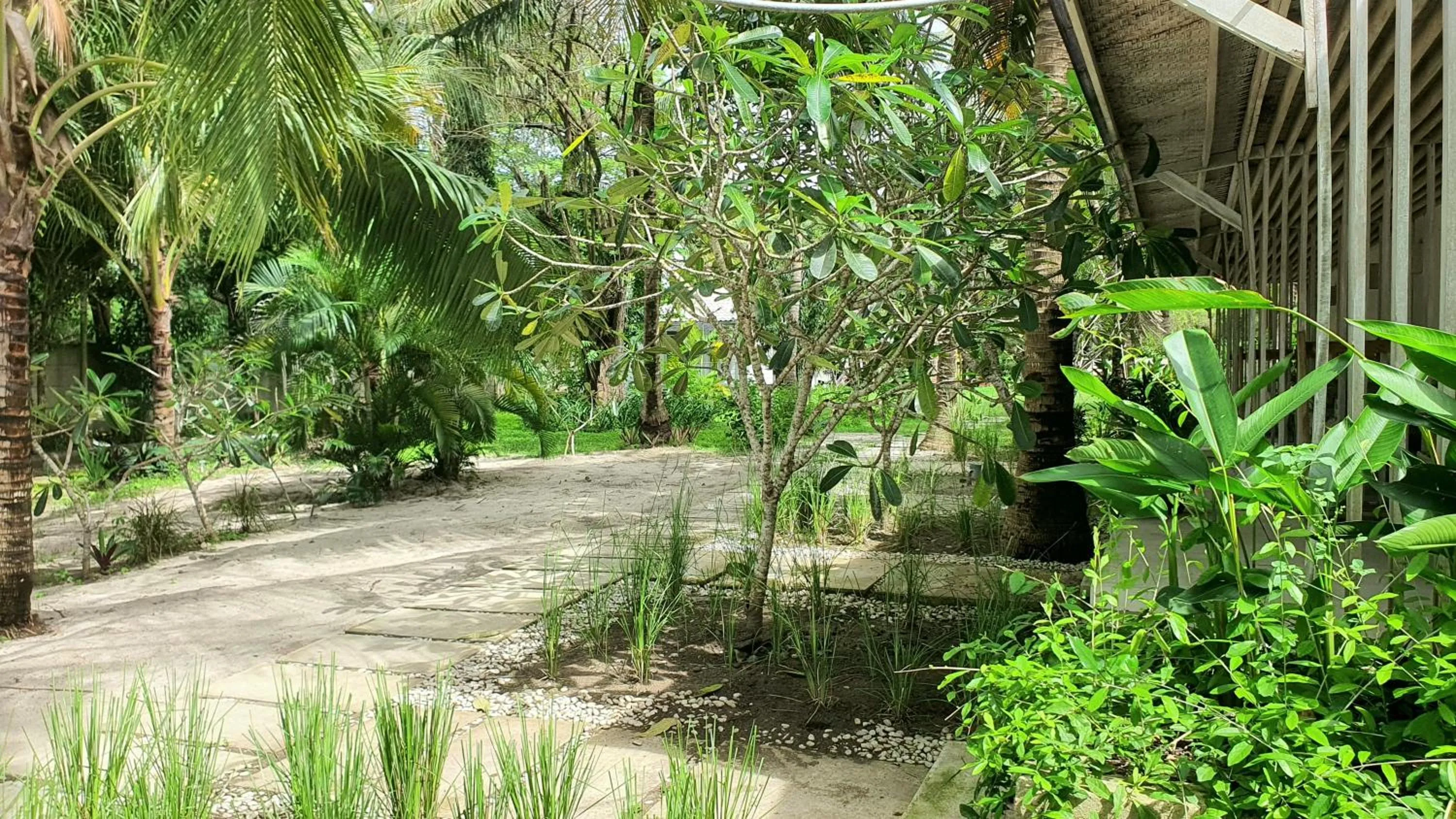 Garden in Myamo Beach Lodge