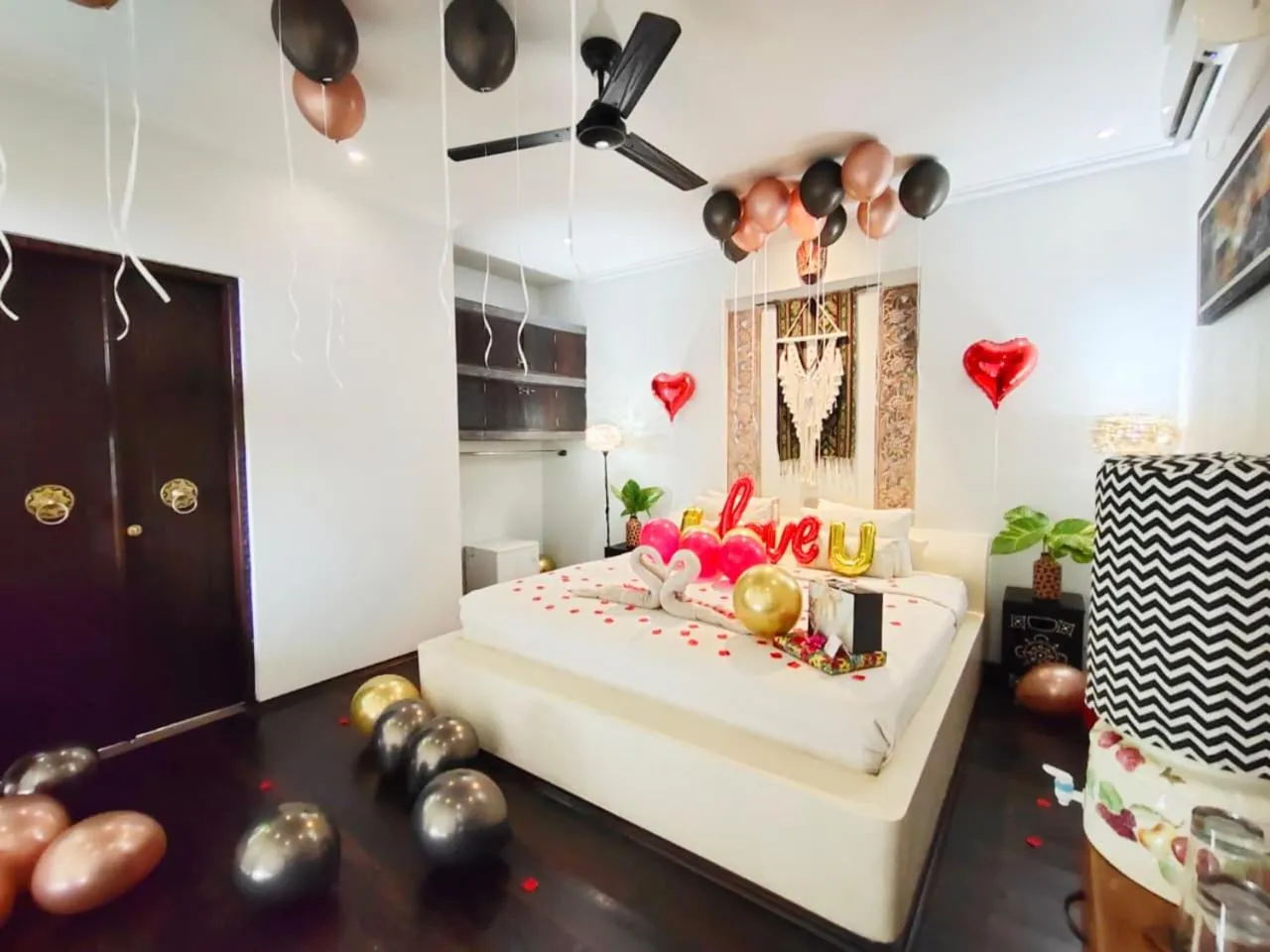 Bed in Villa Umbrella Lombok