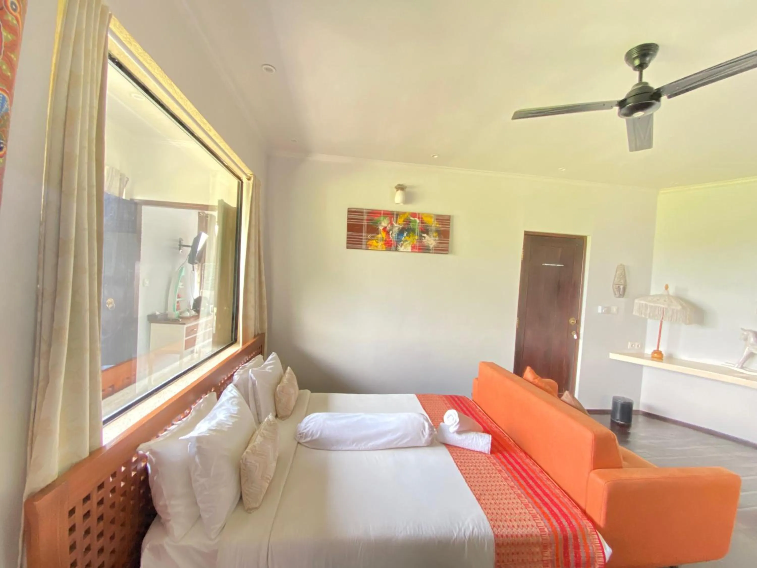 Bed in Villa Umbrella Lombok