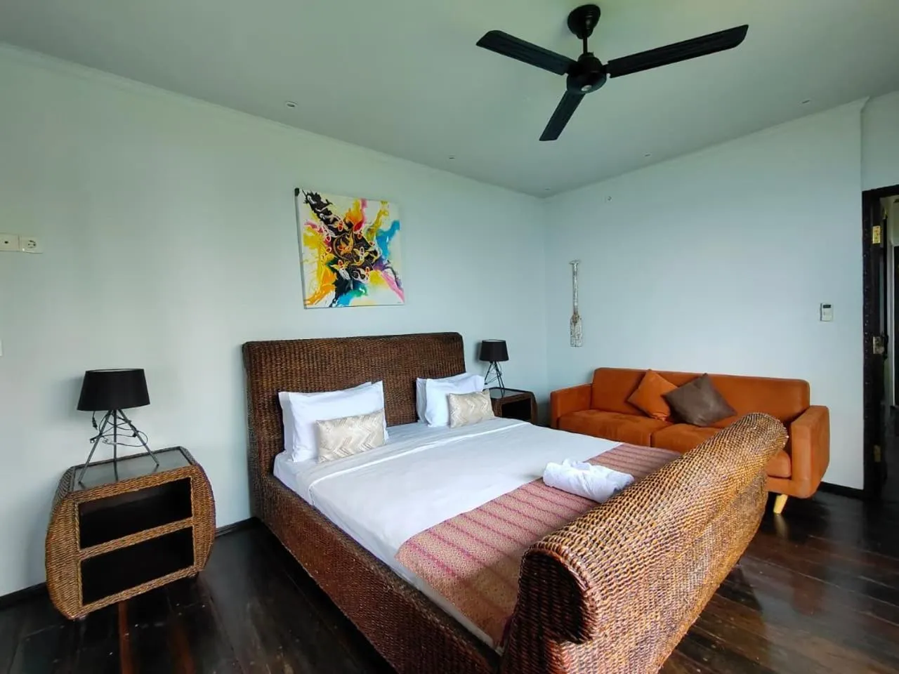 TV and multimedia, Bed in Villa Umbrella Lombok