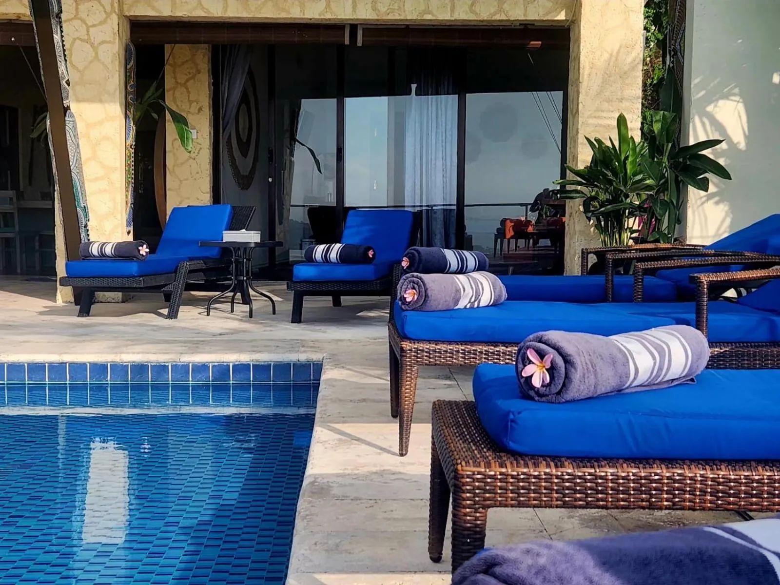 Living room in Villa Umbrella Lombok