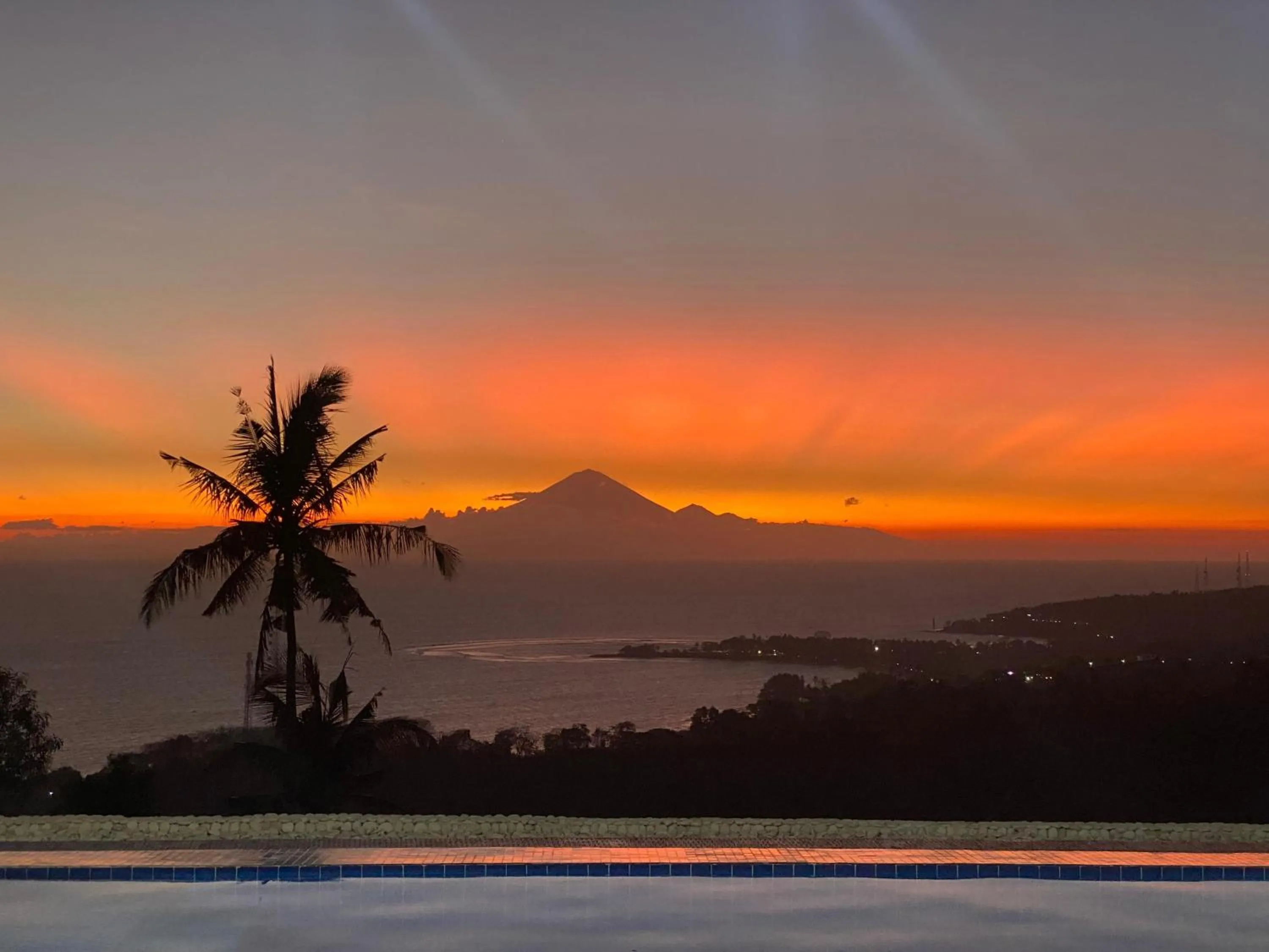 Mountain view in Villa Umbrella Lombok