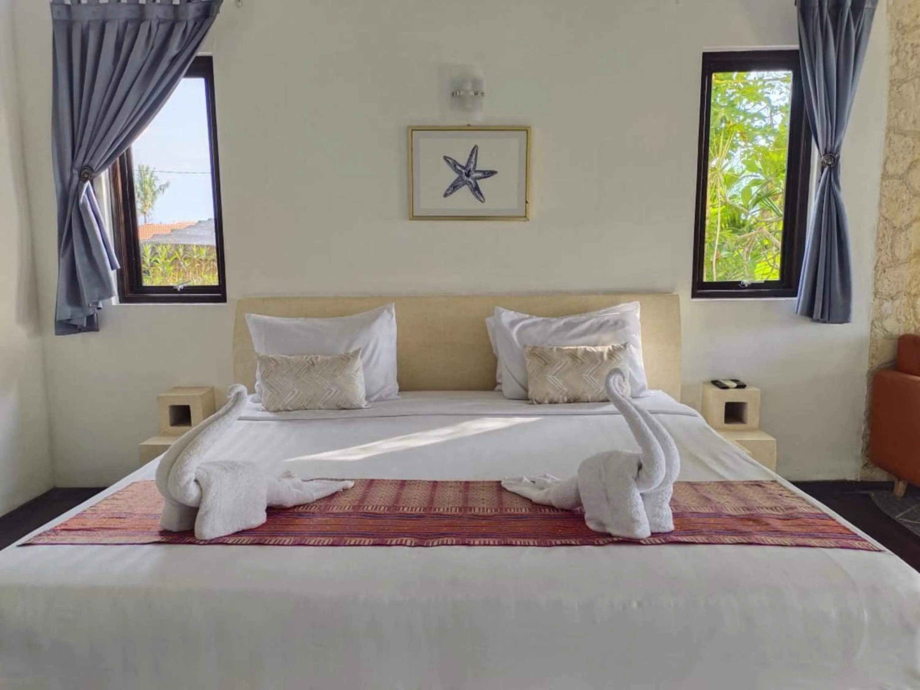 Bed in Villa Umbrella Lombok