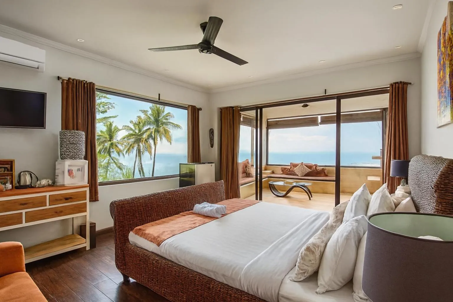 Natural landscape, Bed in Villa Umbrella Lombok