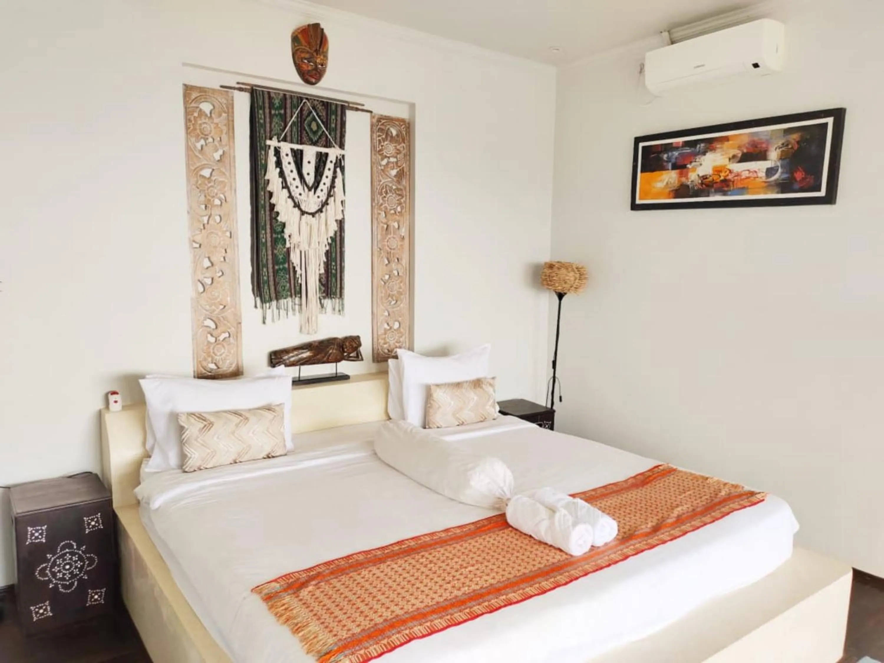 Bed in Villa Umbrella Lombok