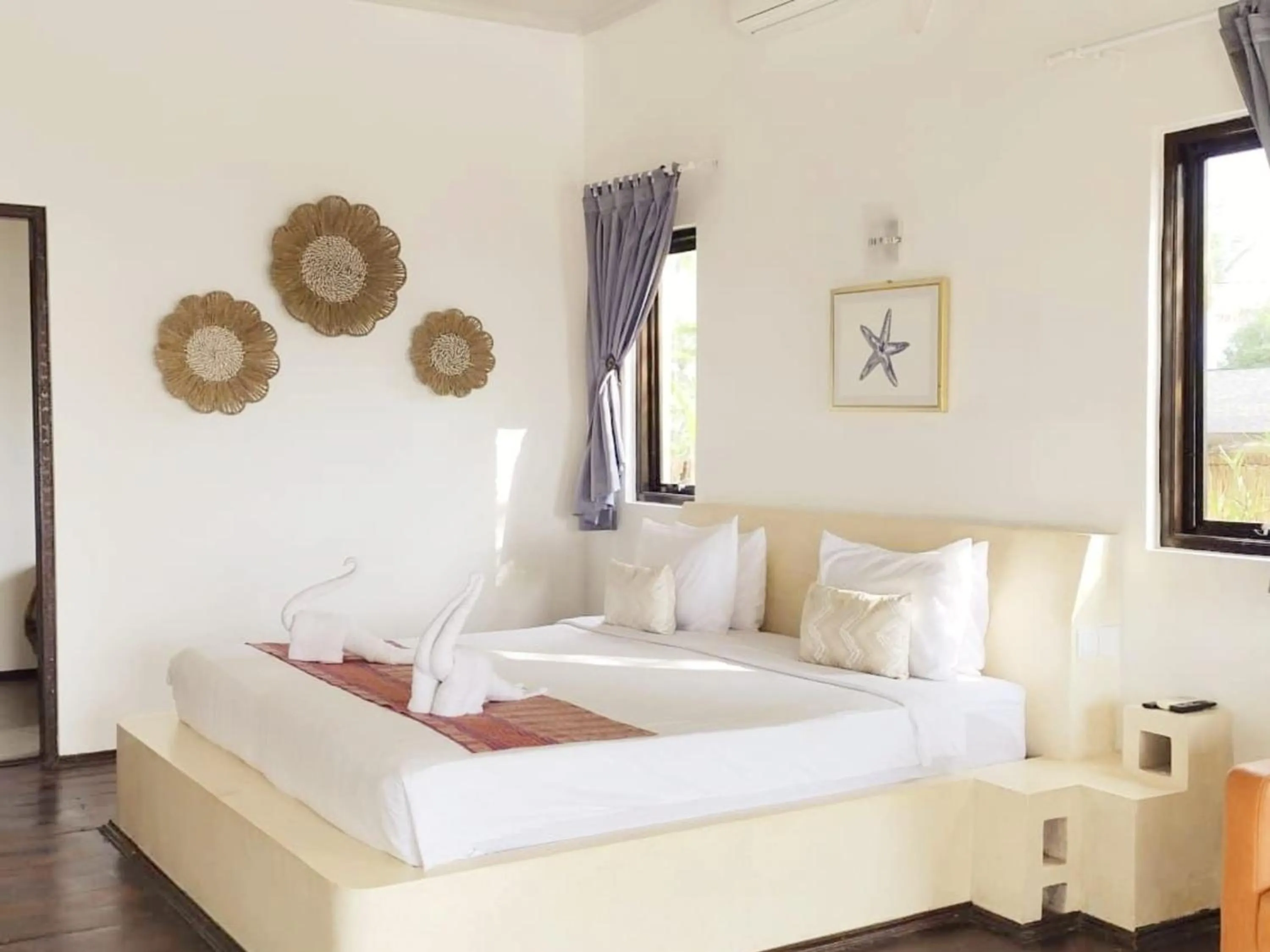 Bed in Villa Umbrella Lombok