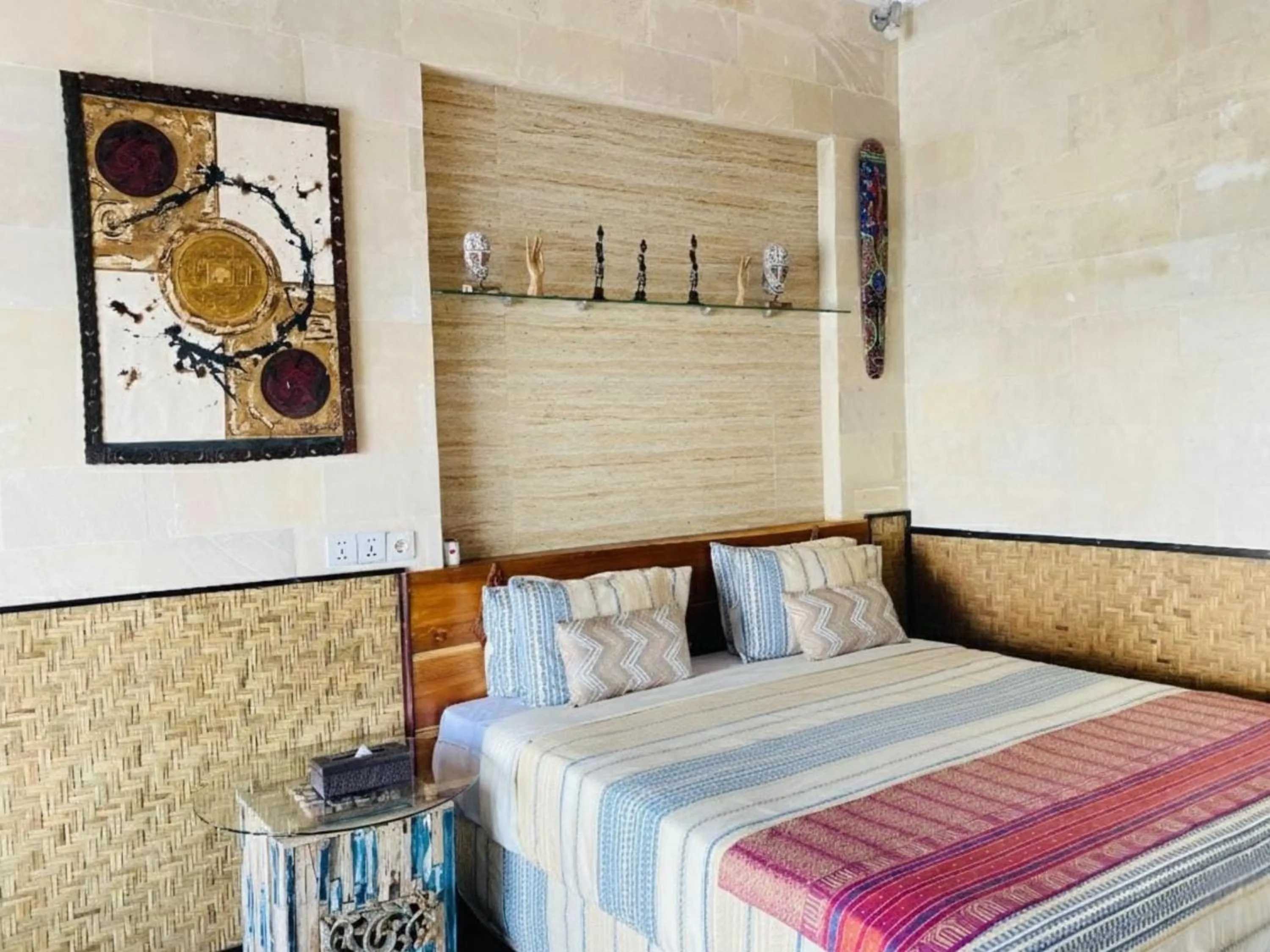 Bed in Villa Umbrella Lombok