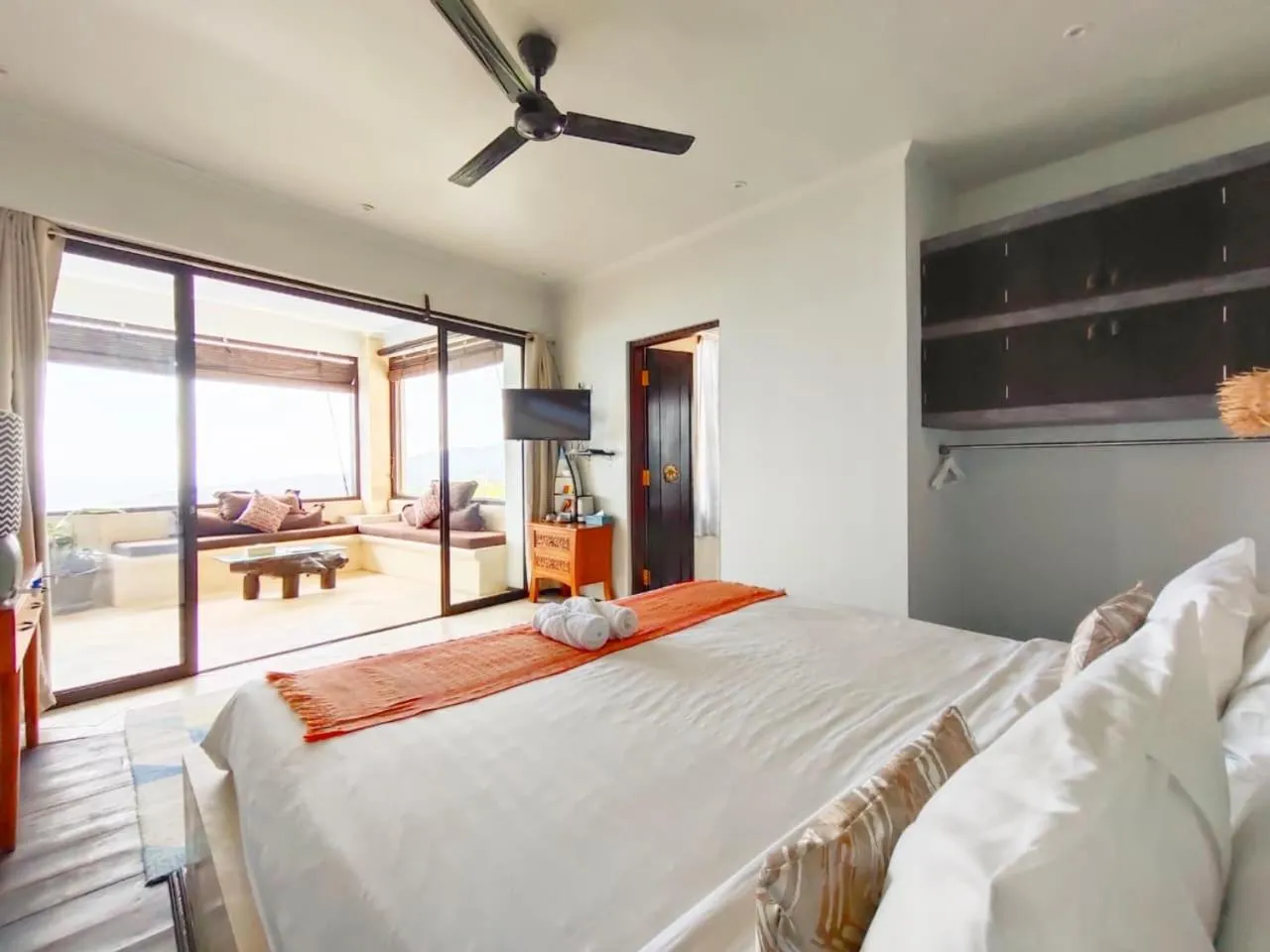 Bed in Villa Umbrella Lombok