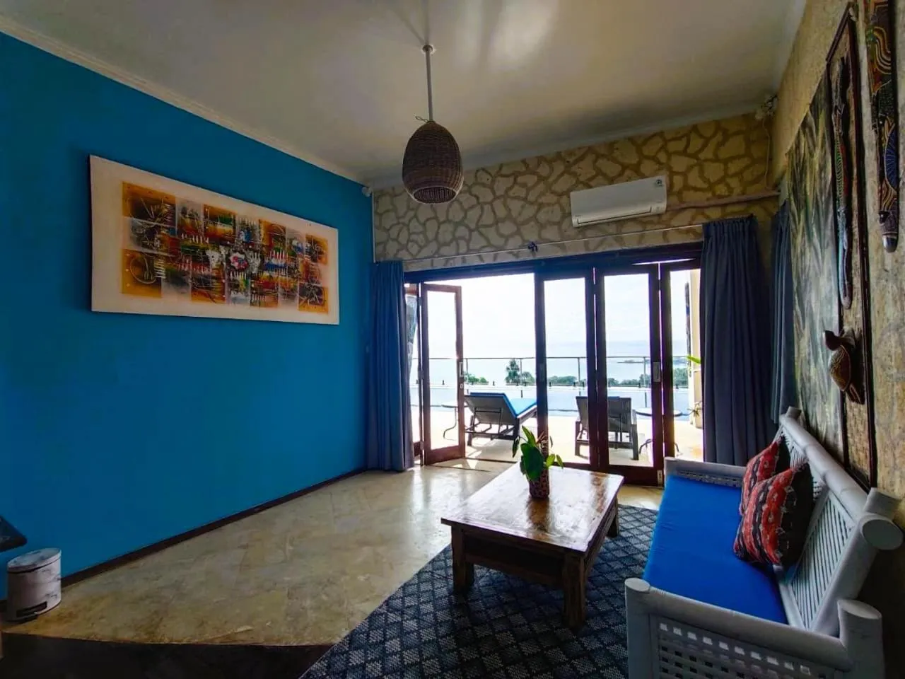 Living room in Villa Umbrella Lombok