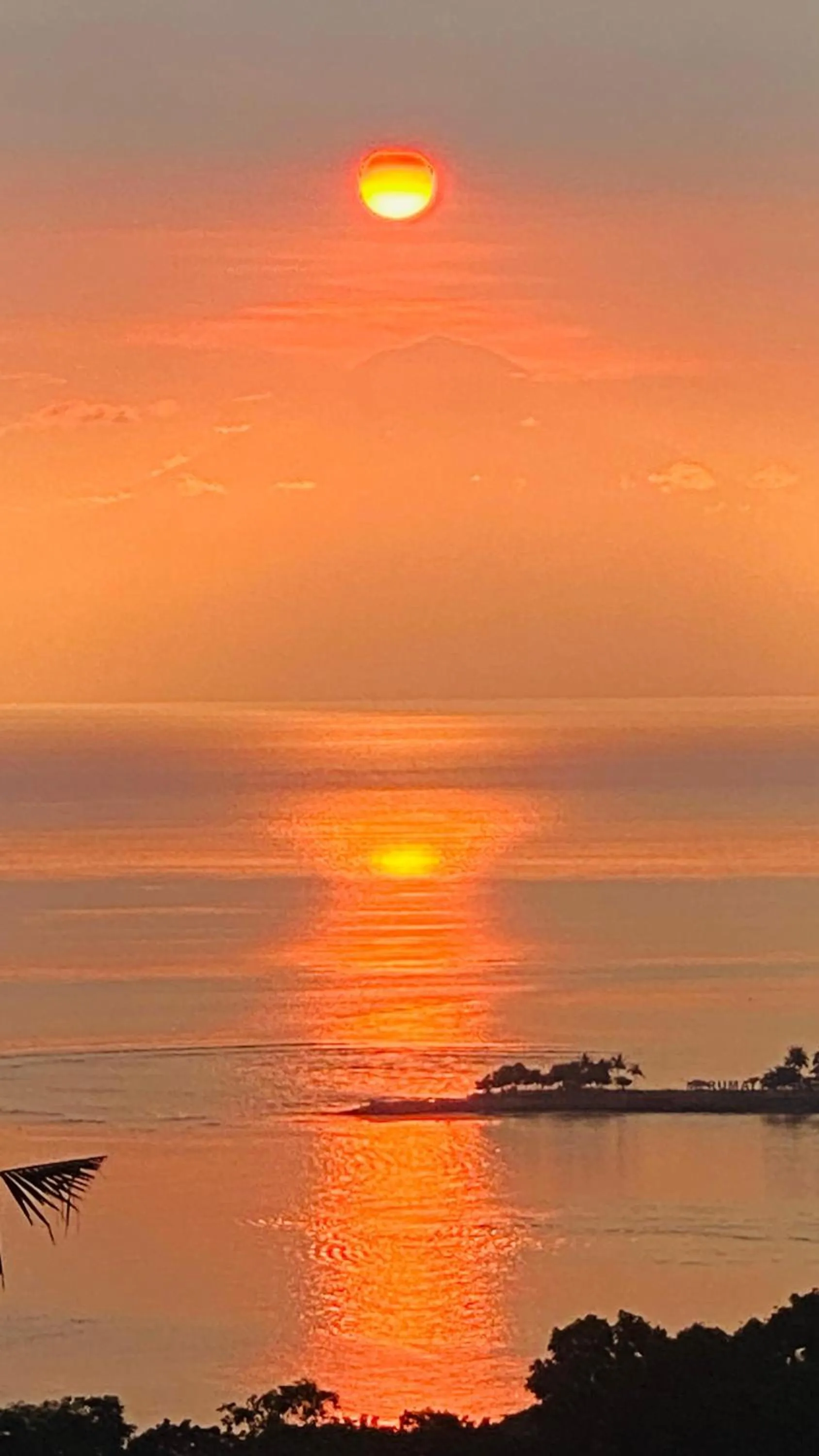 Sunset in Villa Umbrella Lombok
