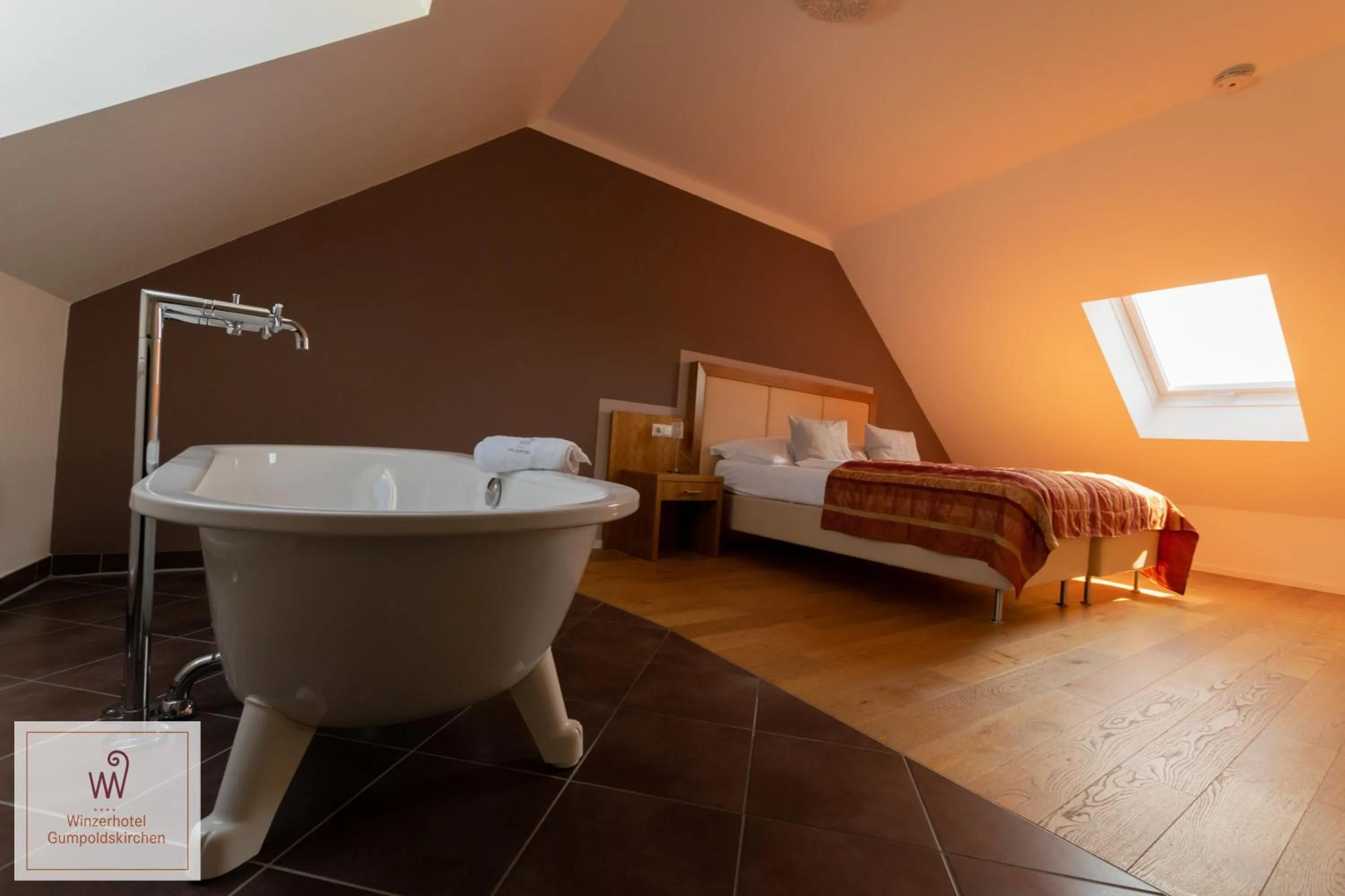 Bed in Winzerhotel Gumpoldskirchen