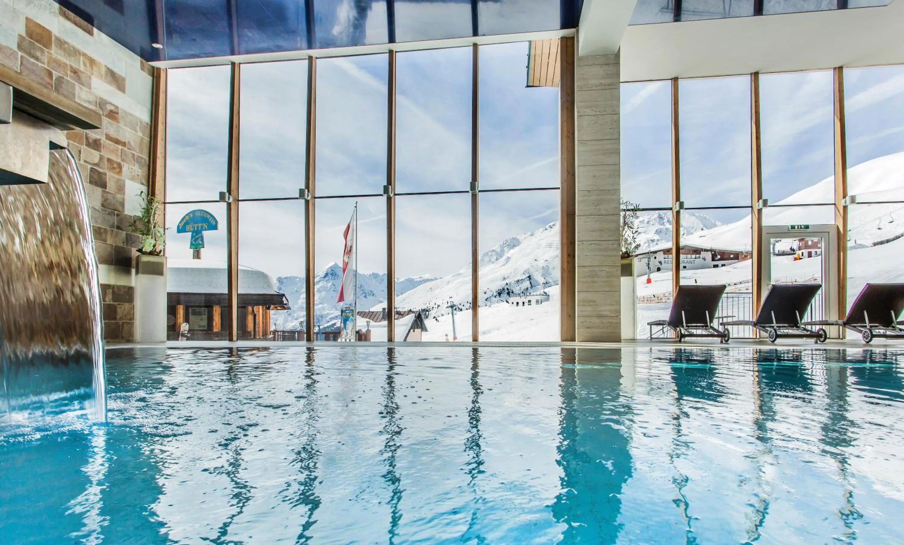 Swimming pool in Hotel Edelweiss Hochsölden Superior