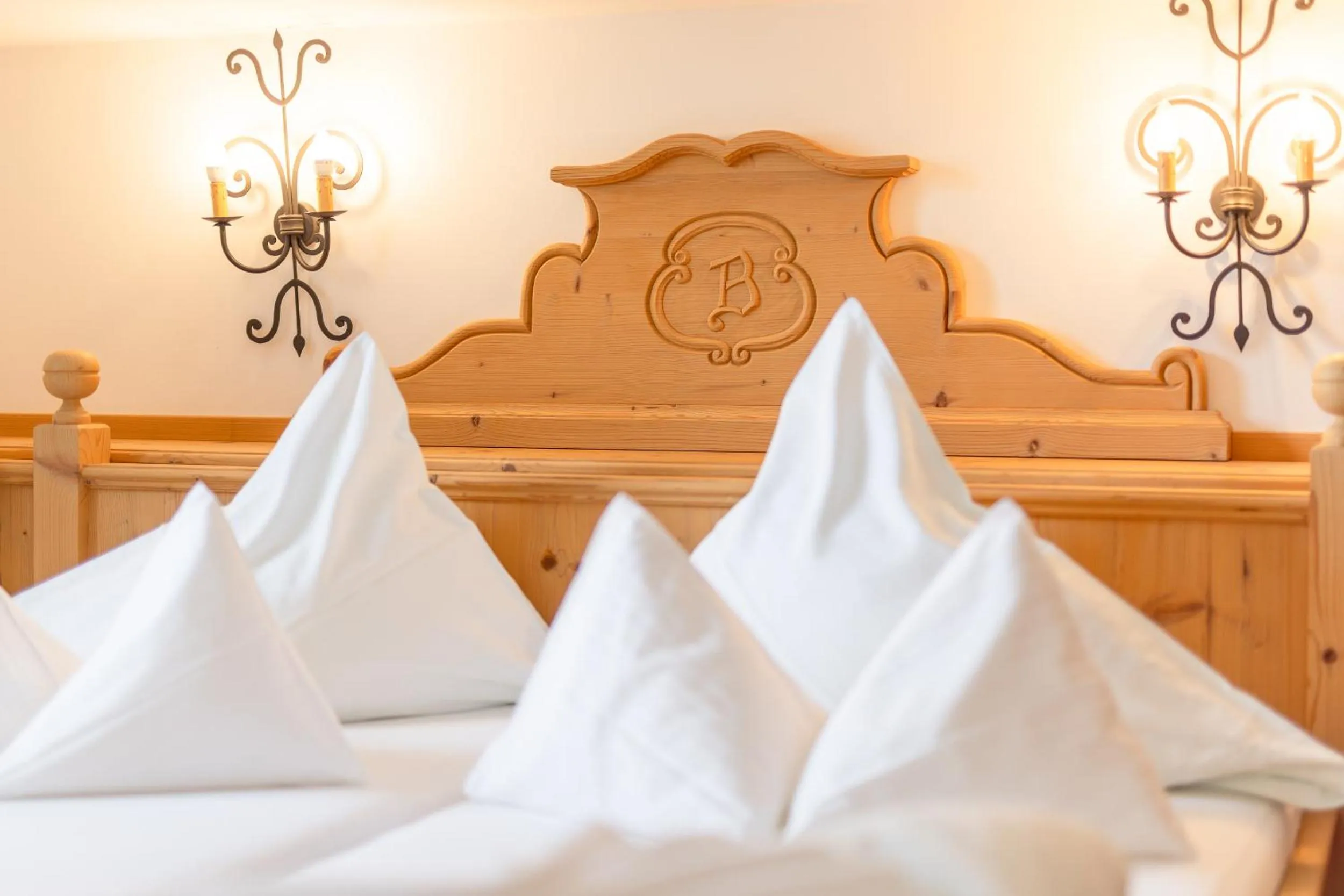 Bed in Hotel Berghof