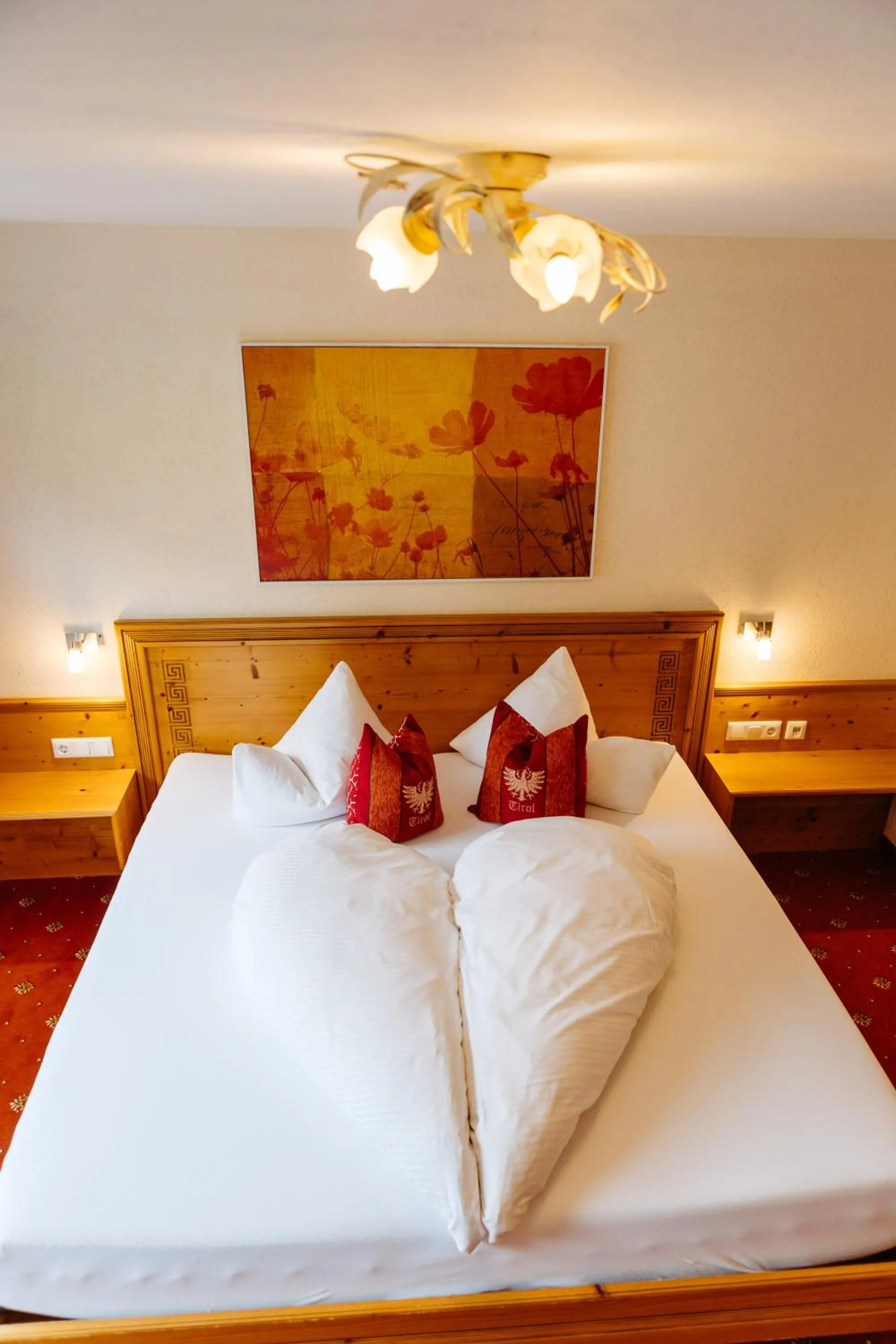 Bed in Hotel Klockerhof