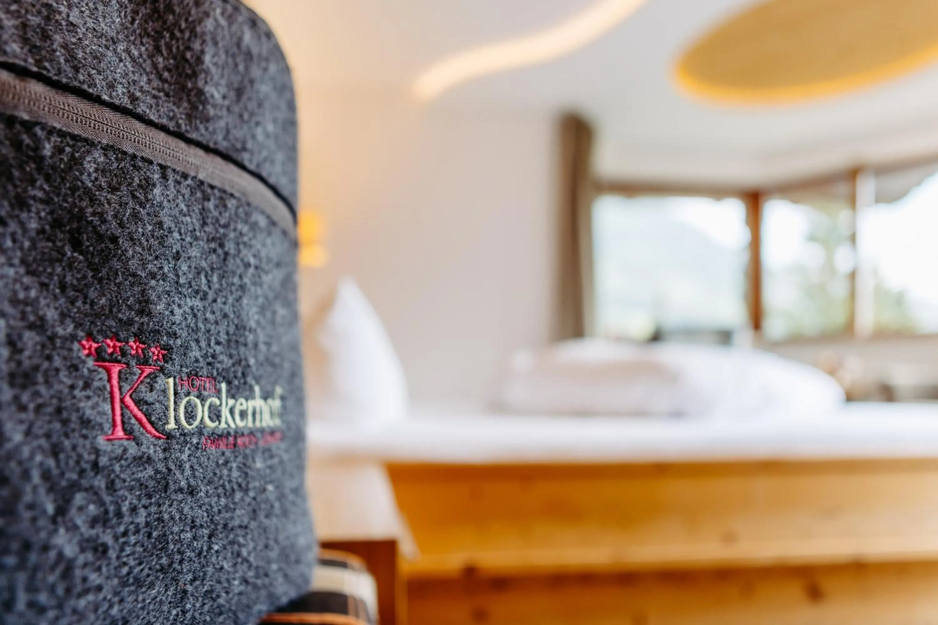 Bed in Hotel Klockerhof