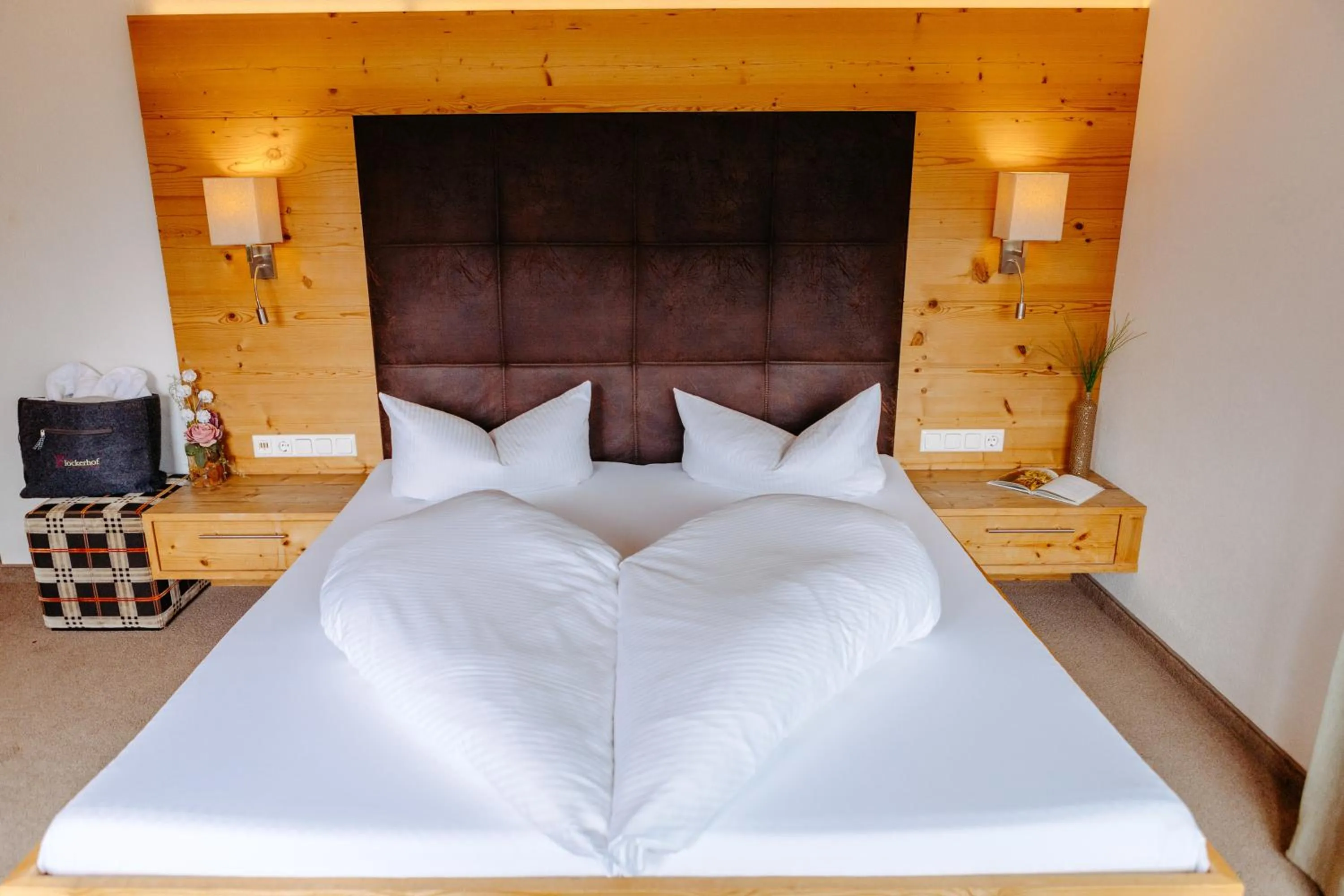 Bed in Hotel Klockerhof