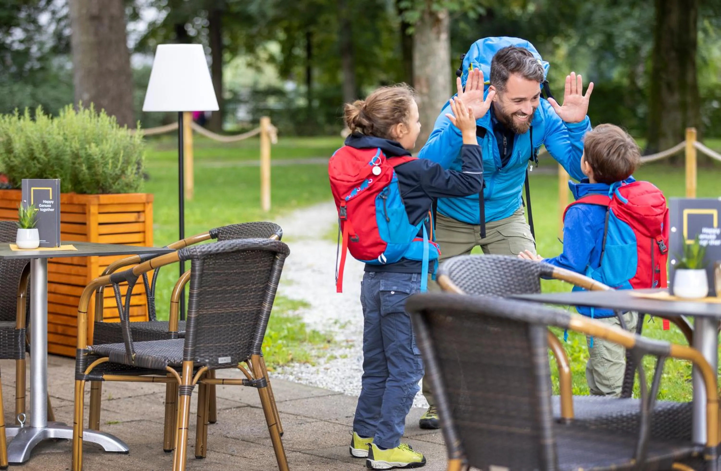 Patio in JUFA Hotel Judenburg - Self Check-In