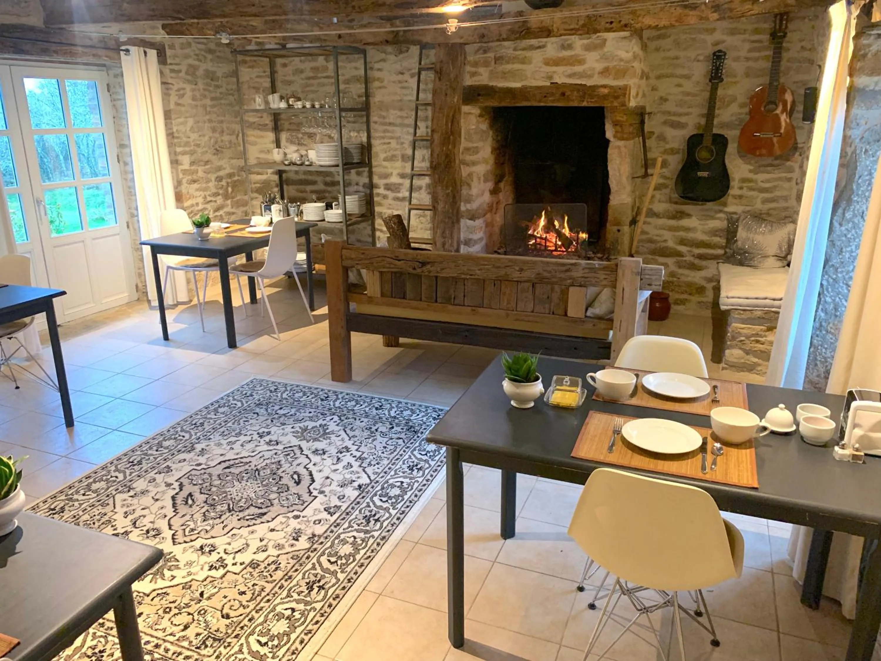 Seating area in Chambres d'hôtes Pech Blanc