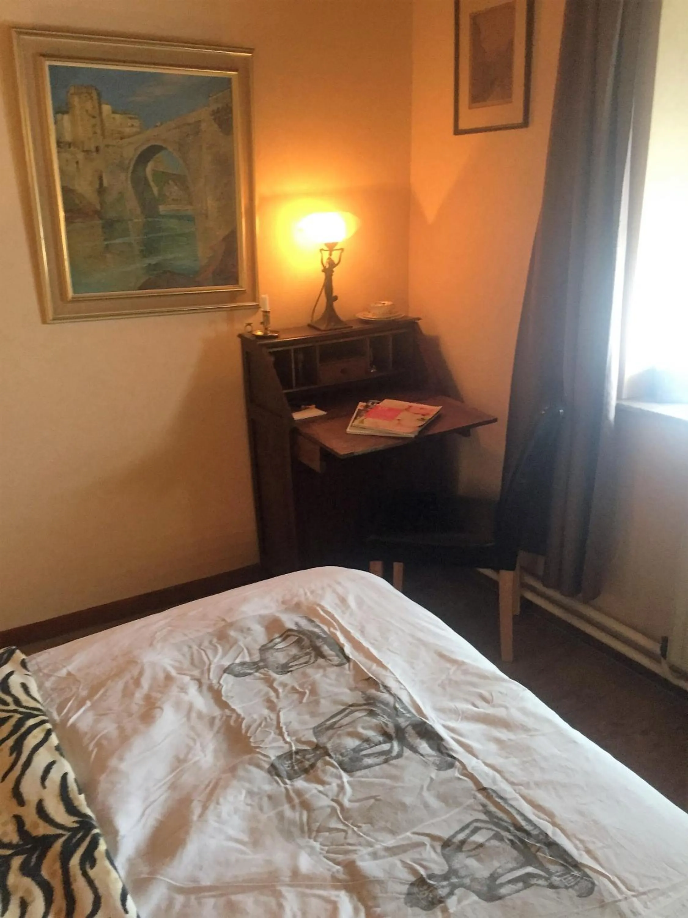 Decorative detail, Bed in B&B De Eifelhoeve