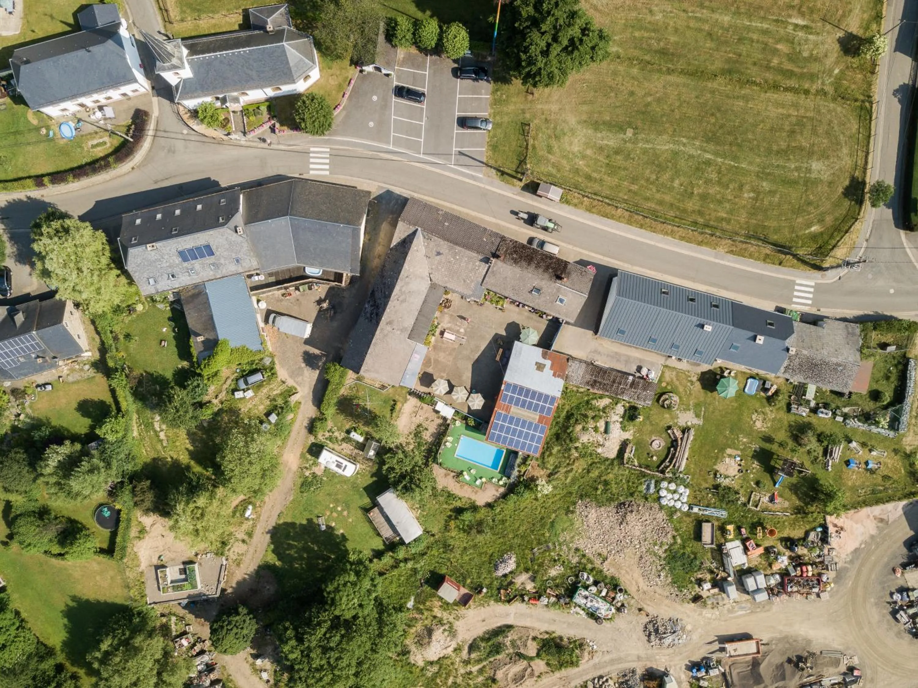 Bird's eye view in B&B De Eifelhoeve