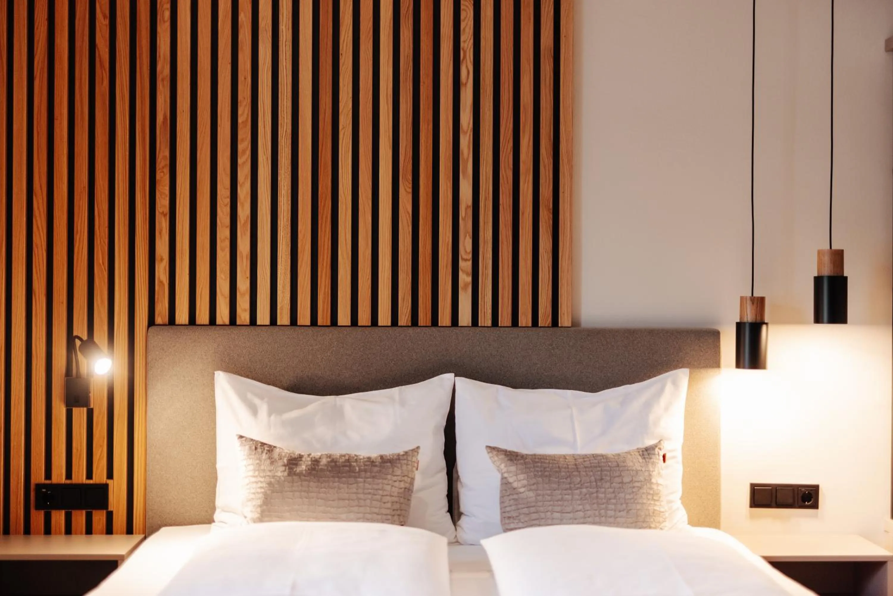 Decorative detail, Bed in Pension Linder