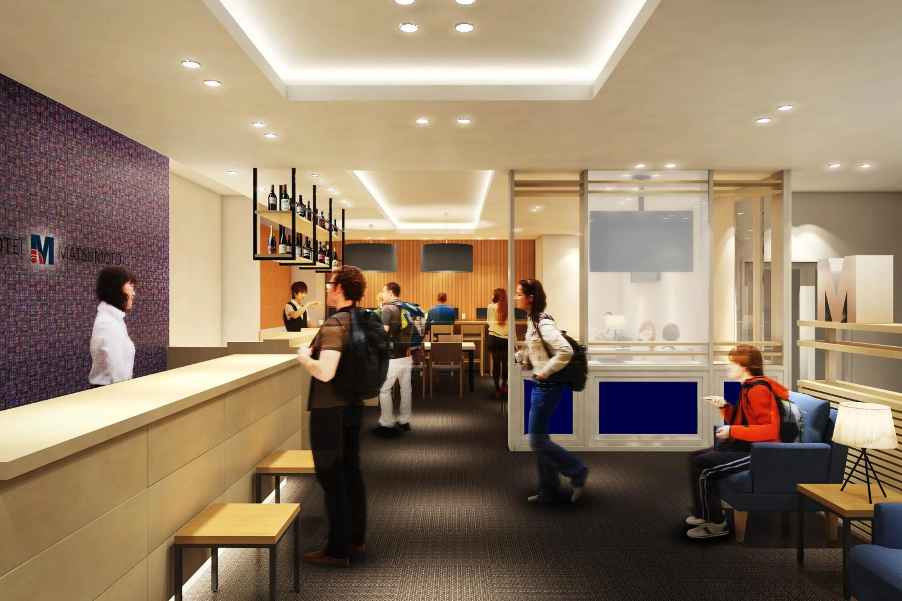 Lobby or reception in Hotel M Matsumoto