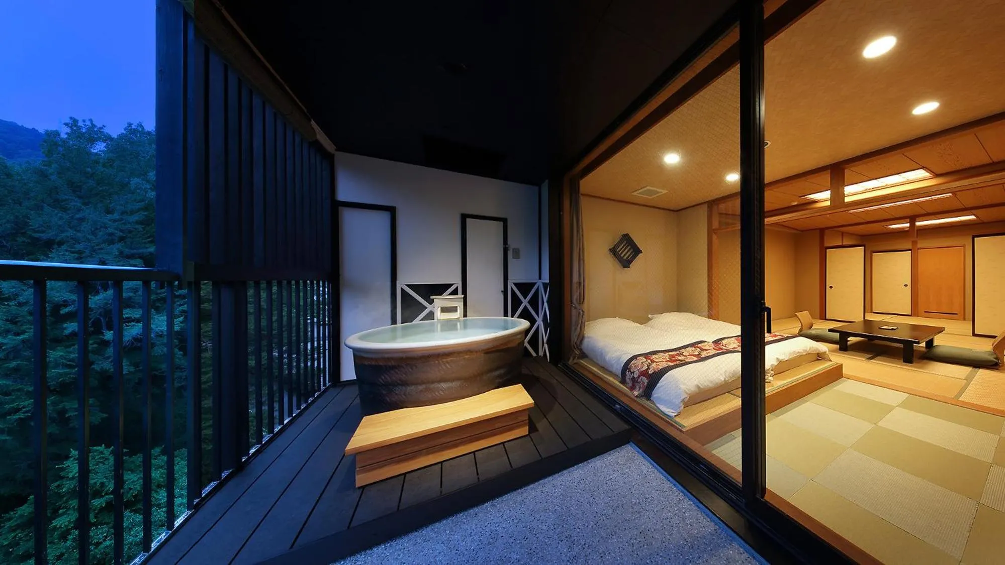 Mountain view, Bed in Tsuganoki